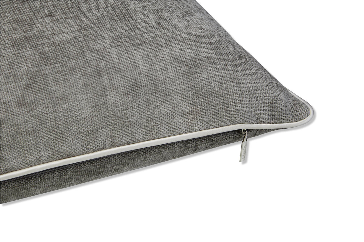 JOOP! FABRICS COLLECTION CHENILLO Polsterkissen mit Vliesfüllung 40x60 cm, Grau
