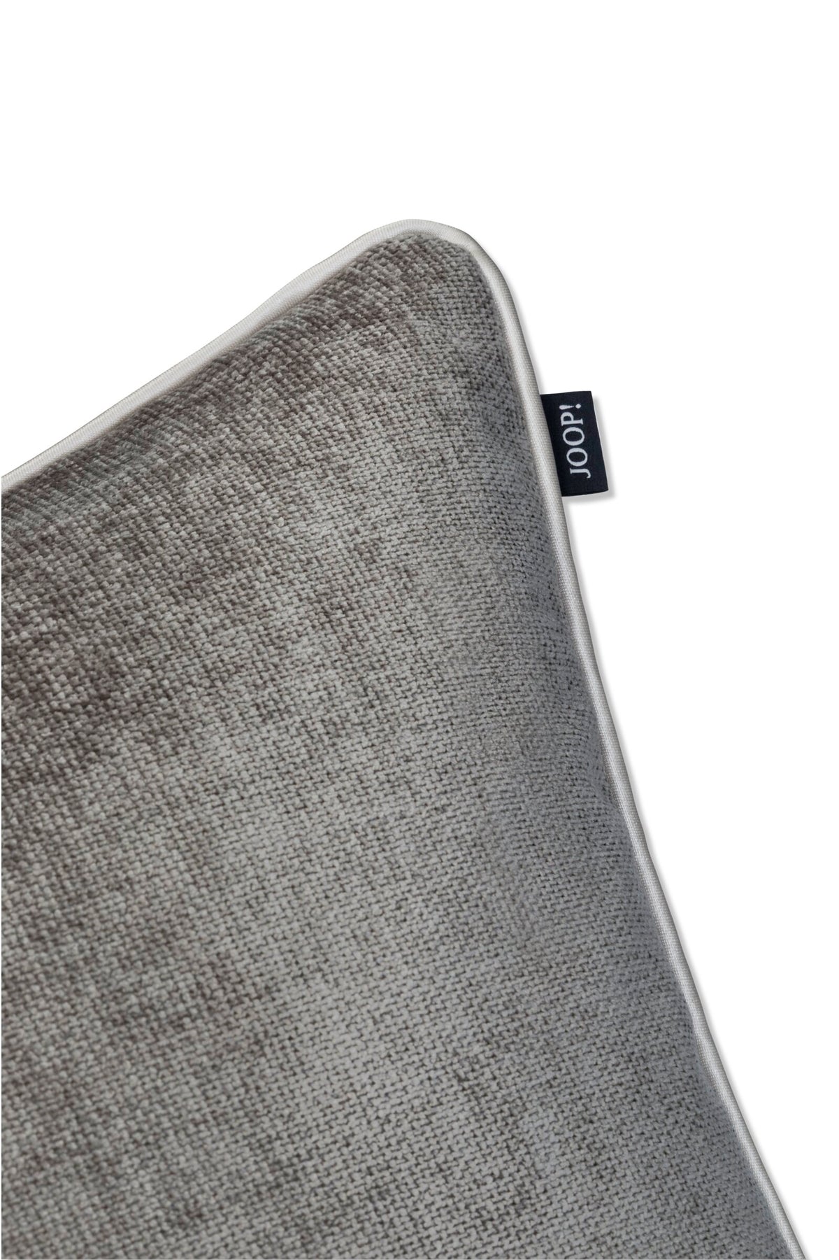 JOOP! FABRICS COLLECTION CHENILLO Polsterkissen mit Vliesfüllung 40x60 cm, Grau