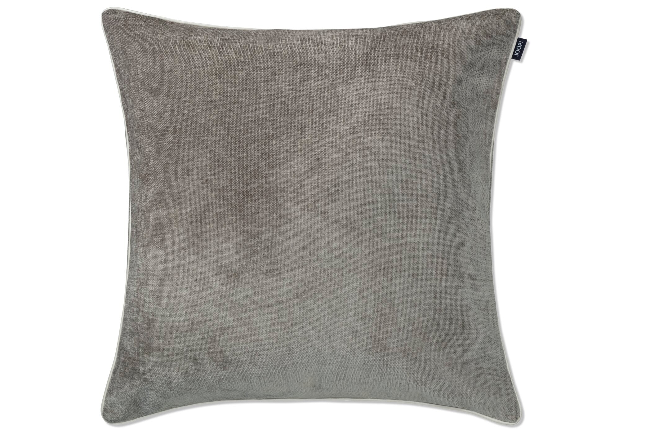 JOOP! FABRICS COLLECTION CHENILLO Polsterkissen mit Vließfüllung 60x60 cm, Grau