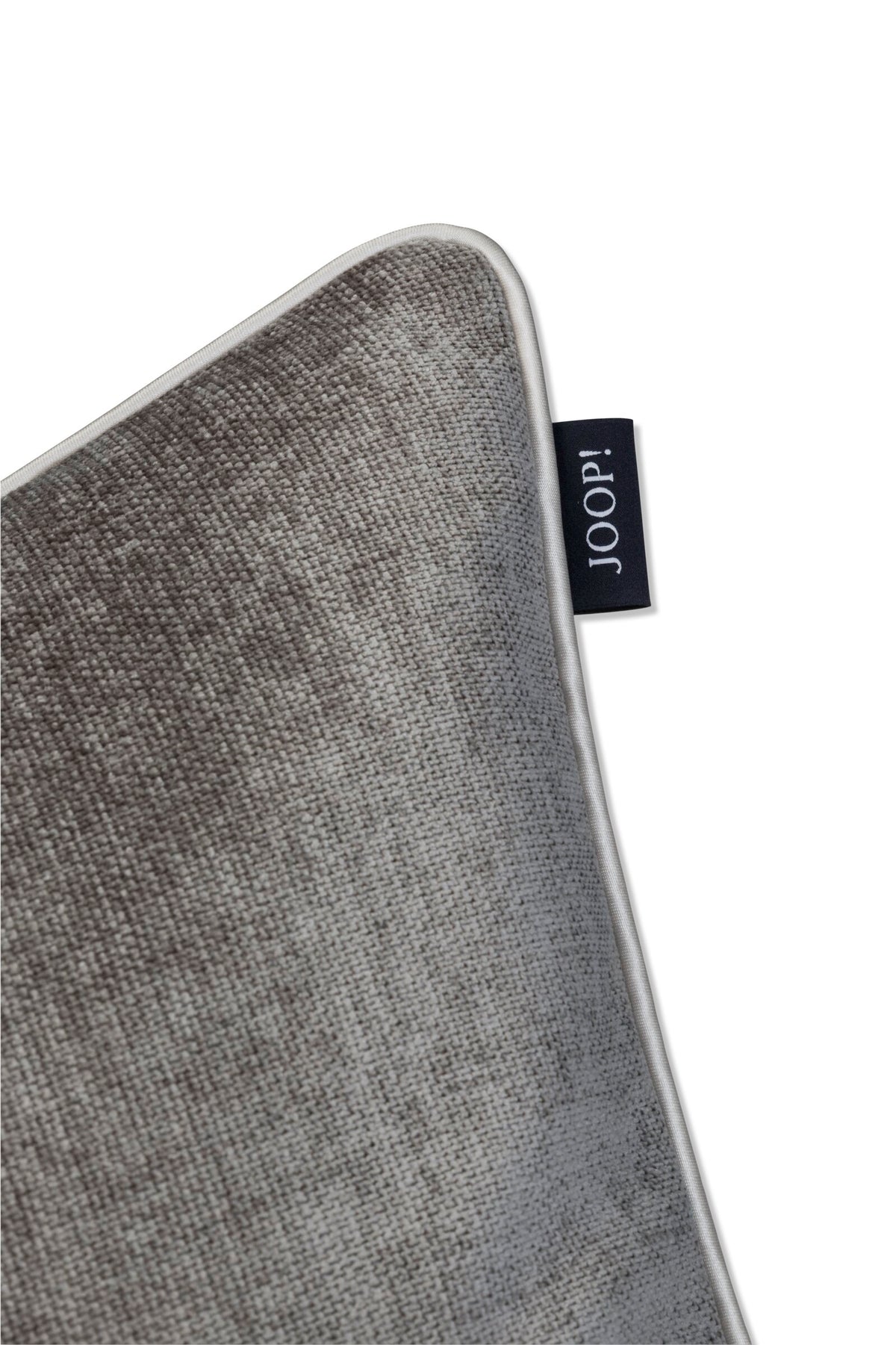 JOOP! FABRICS COLLECTION CHENILLO Polsterkissen mit Vliesfüllung 60x60 cm, Grau
