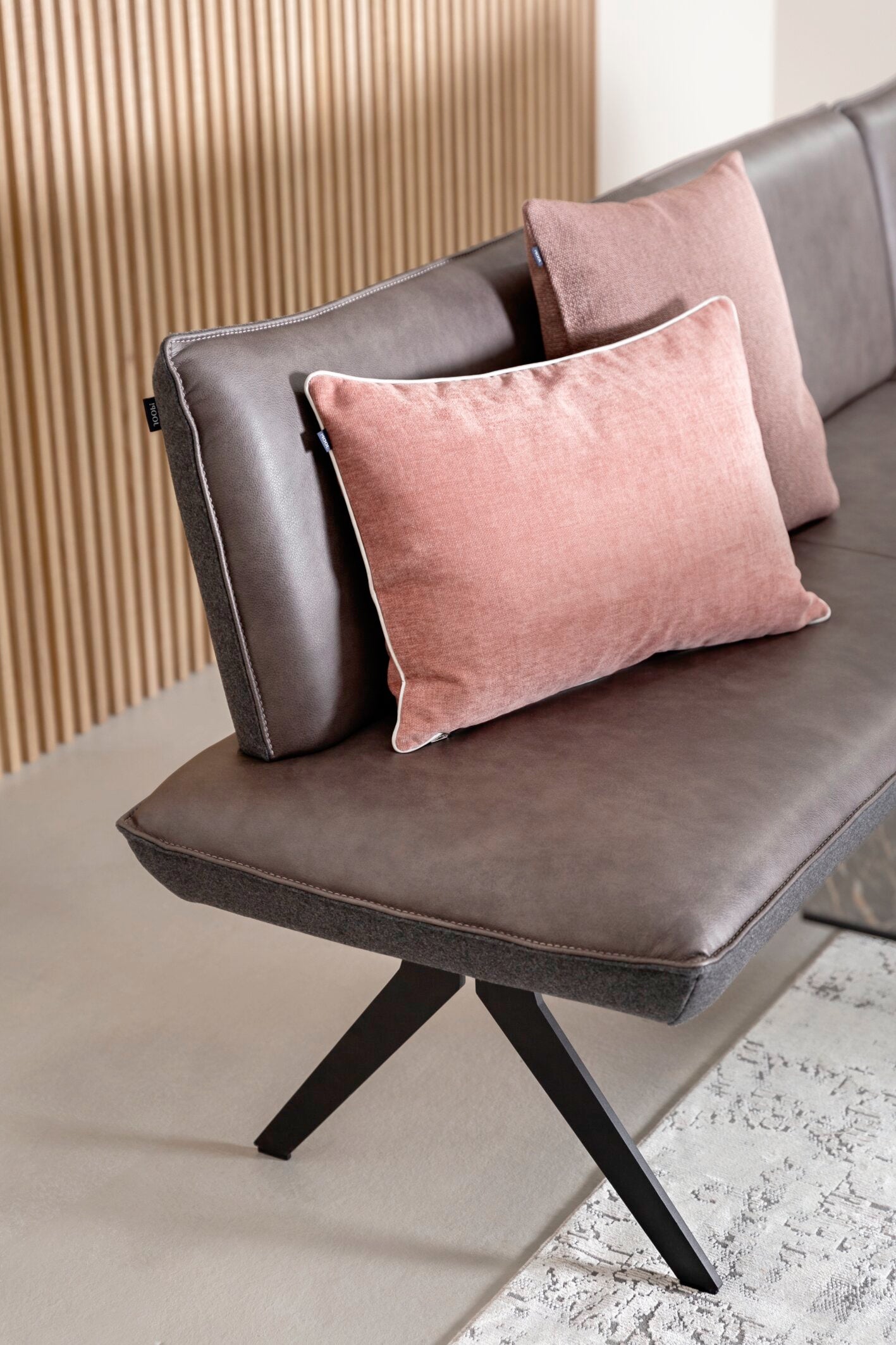 JOOP! FABRICS COLLECTION CHENILLO Polsterkissen mit Vließfüllung 40x60 cm, Nude