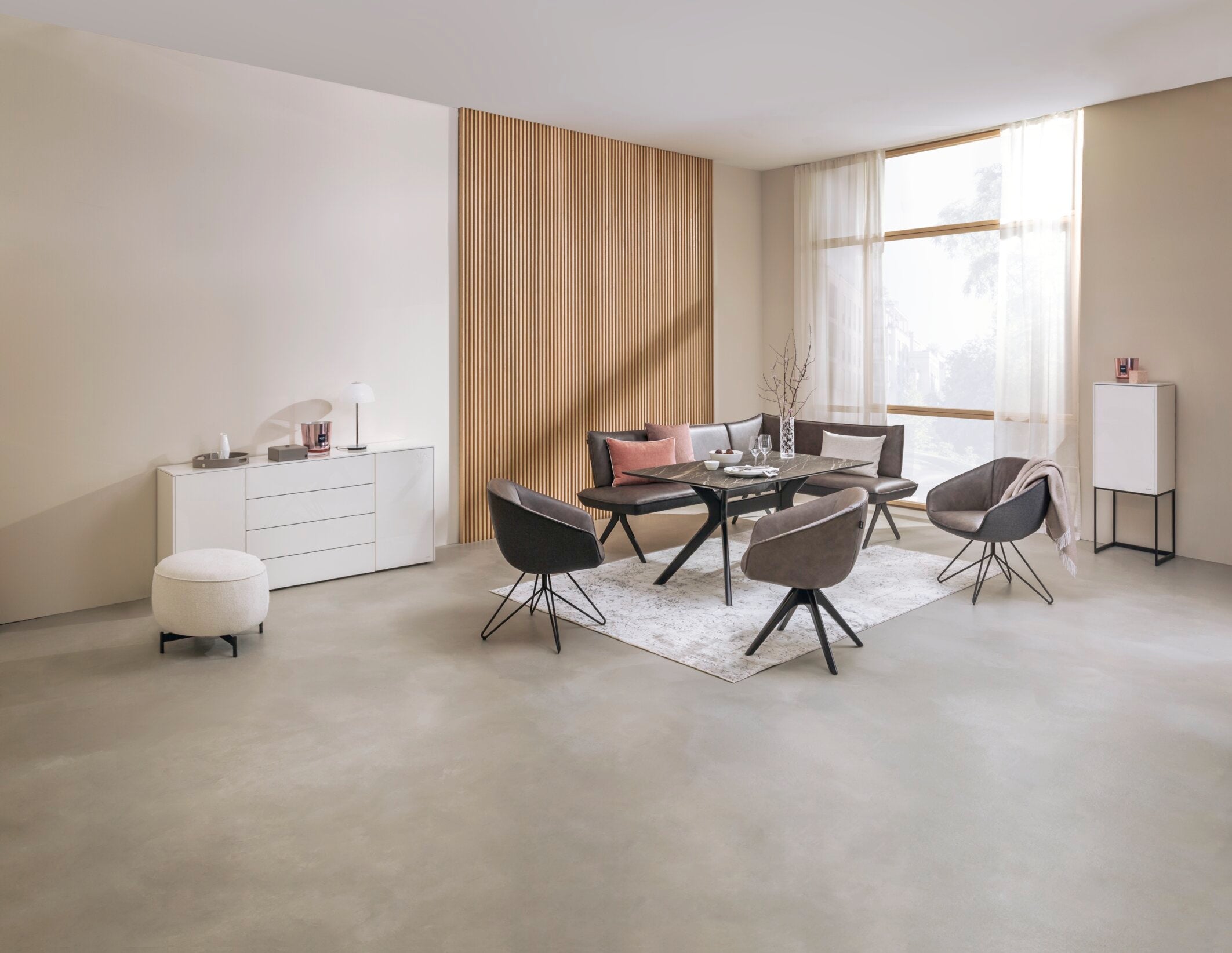 JOOP! FABRICS COLLECTION CHENILLO Polsterkissen mit Vließfüllung 40x60 cm, Nude