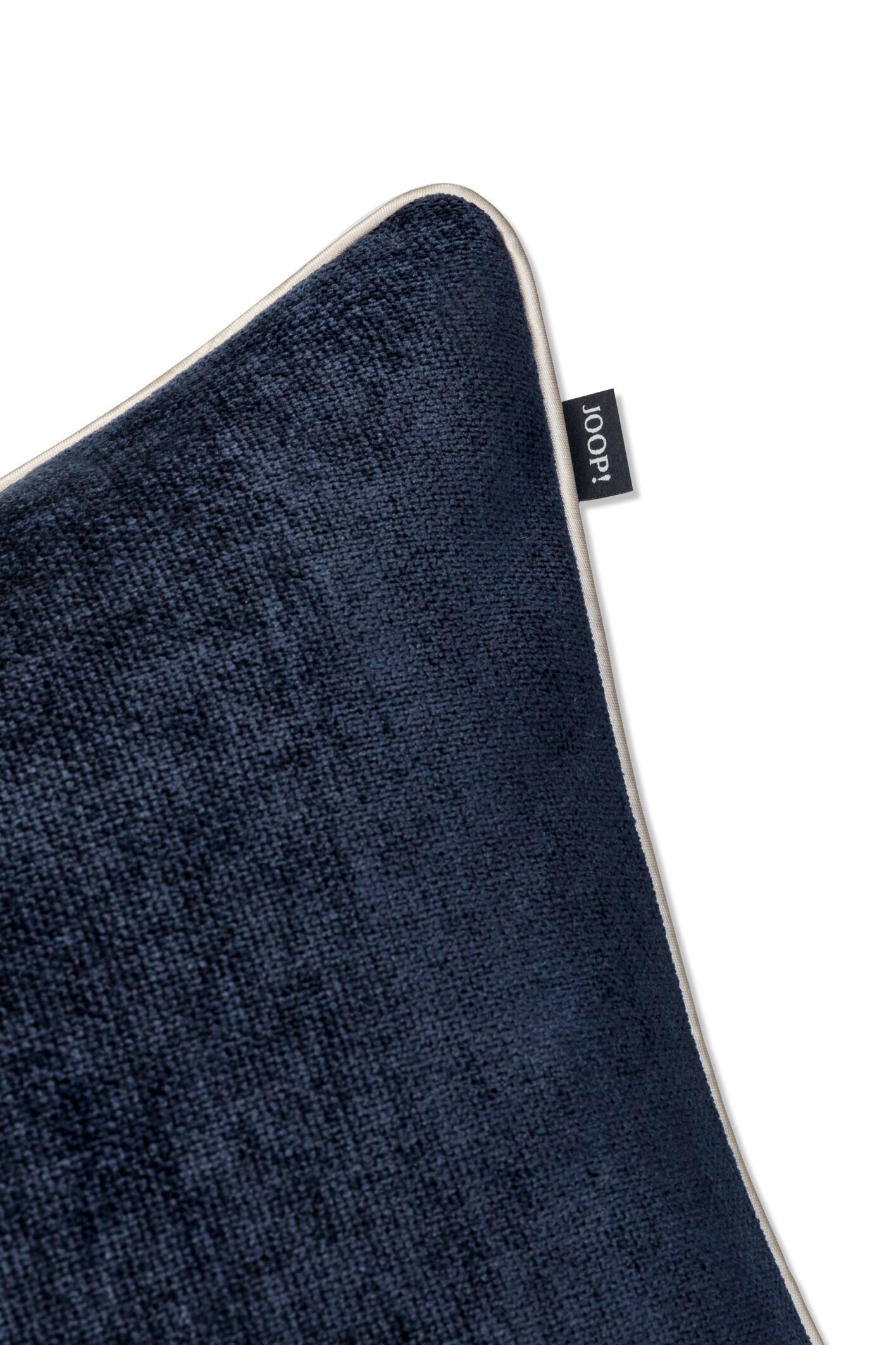 JOOP! FABRICS COLLECTION CHENILLO Polsterkissen mit Vließfüllung 40x60 cm, Marine