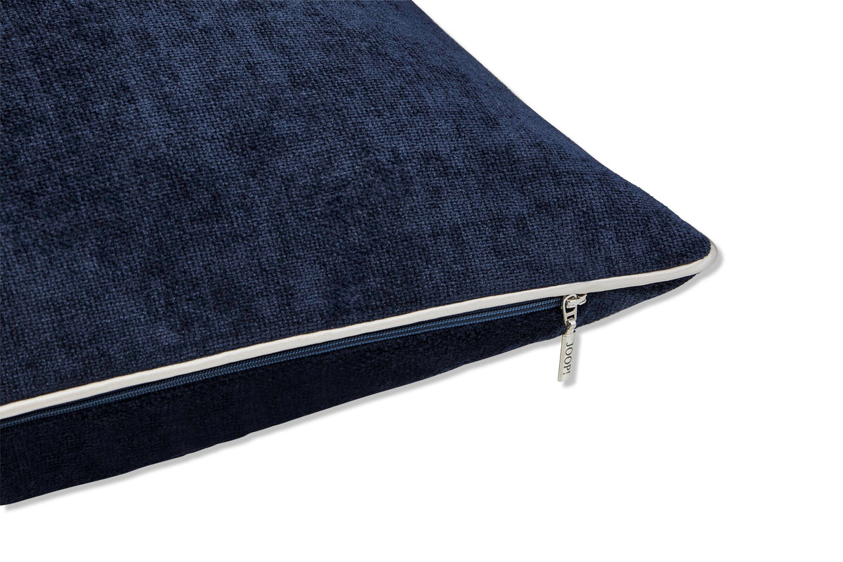 JOOP! FABRICS COLLECTION CHENILLO Polsterkissen mit Vliesfüllung 60x60 cm, Marine