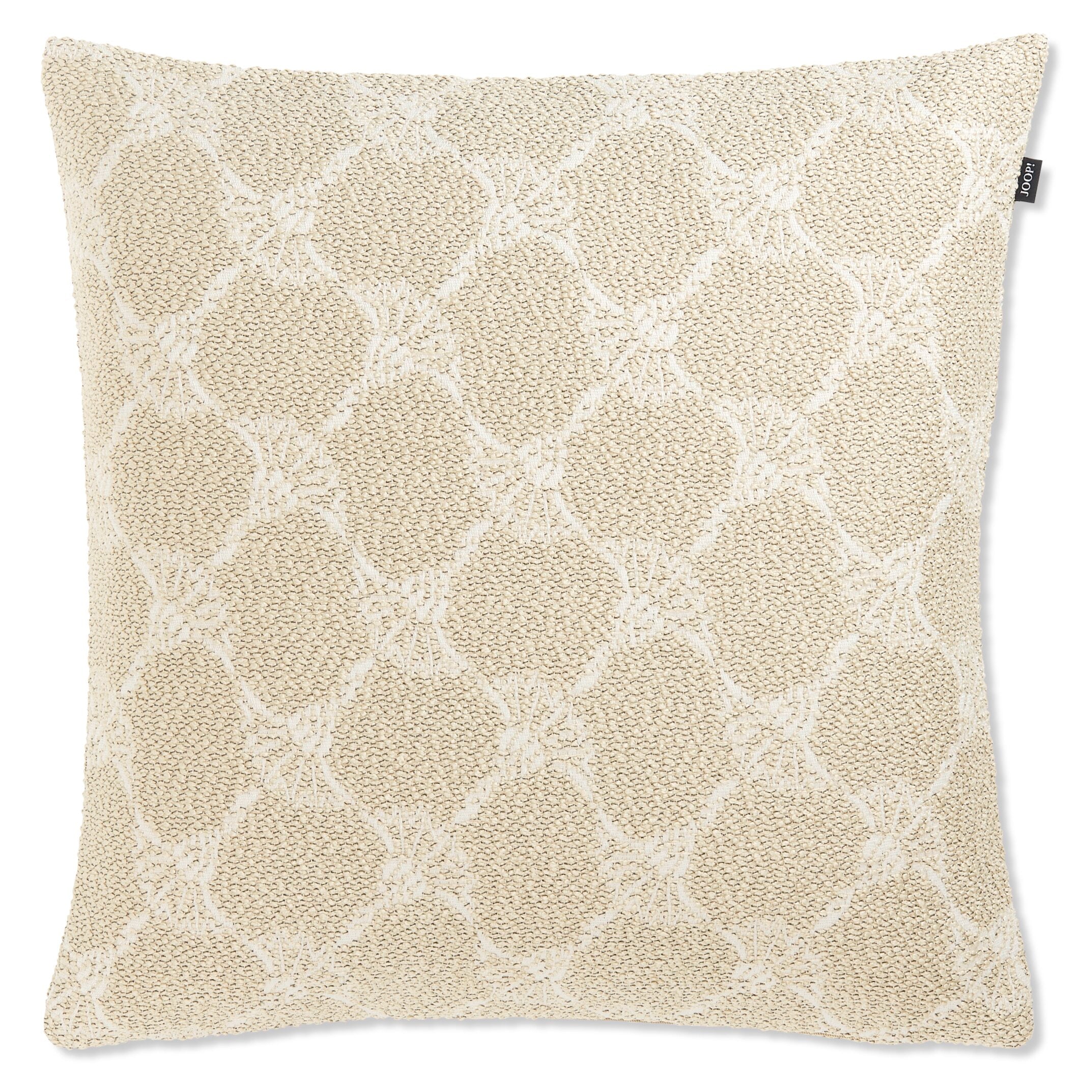 JOOP! FABRICS OUTDOOR CORNFLOWER Polsterkissen mit Vließfüllung 50x50 cm, Natur