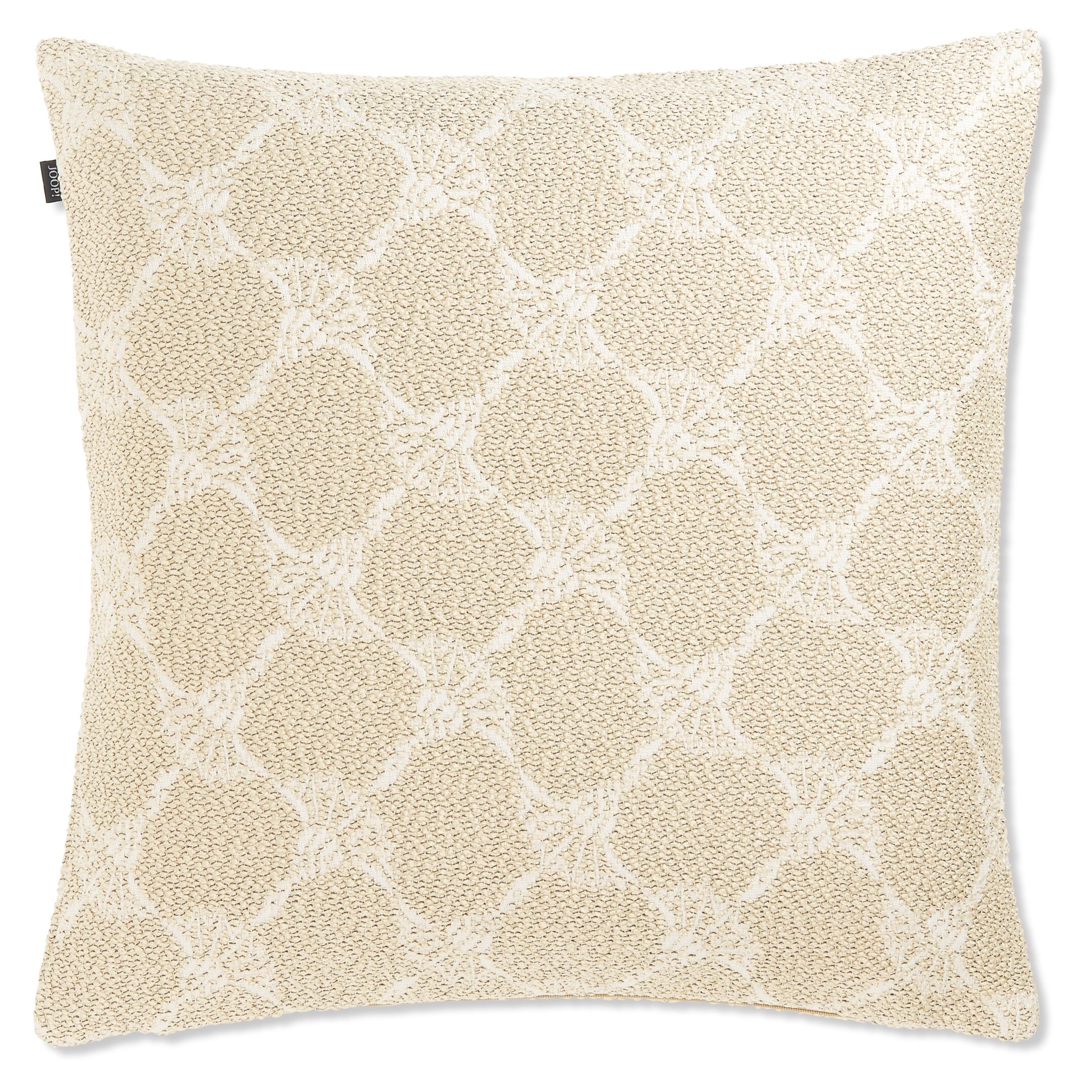 JOOP! FABRICS OUTDOOR CORNFLOWER Polsterkissen mit Vließfüllung 50x50 cm, Natur