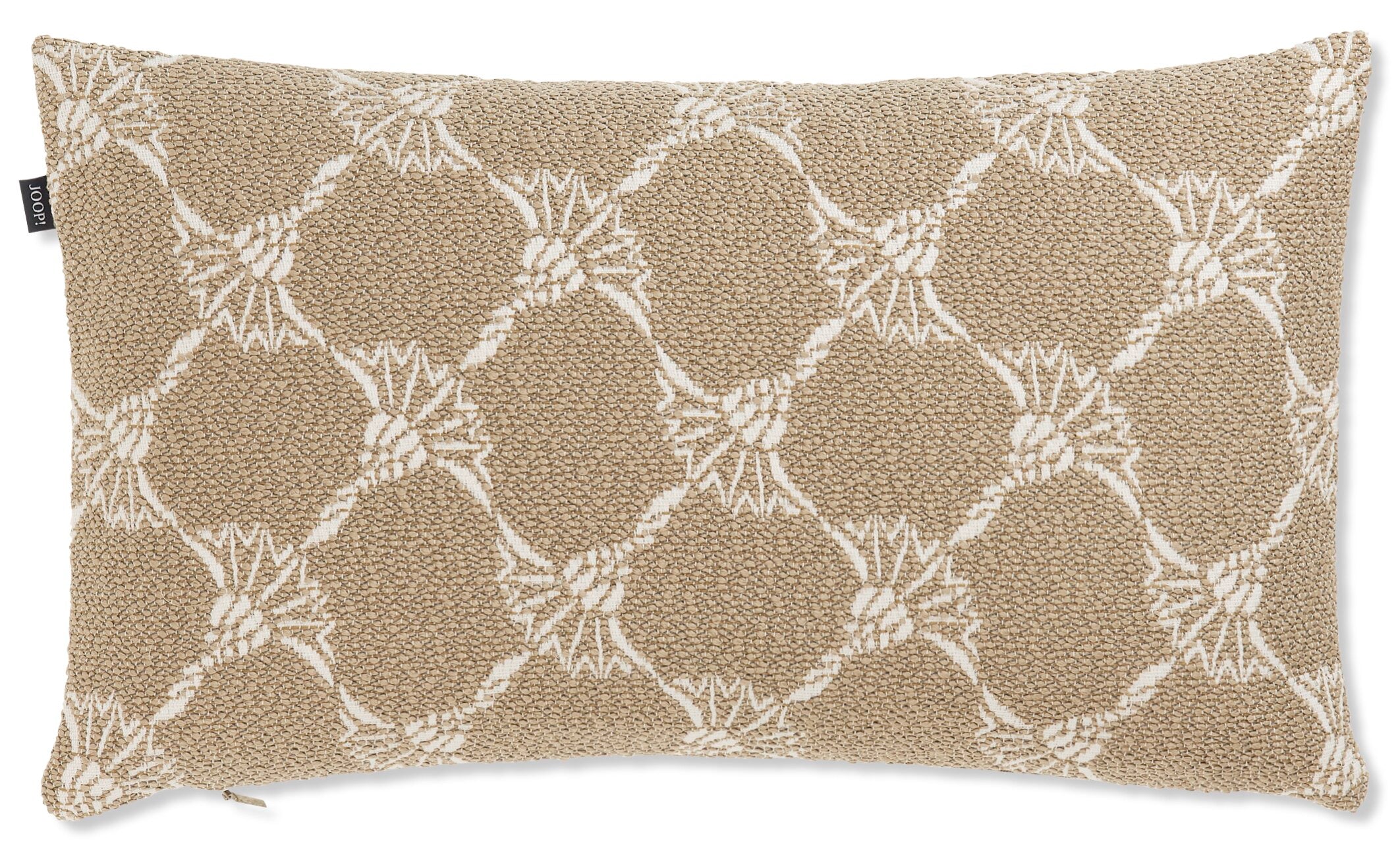 JOOP! FABRICS OUTDOOR CORNFLOWER Polsterkissen mit Vließfüllung 30x50 cm, Sand