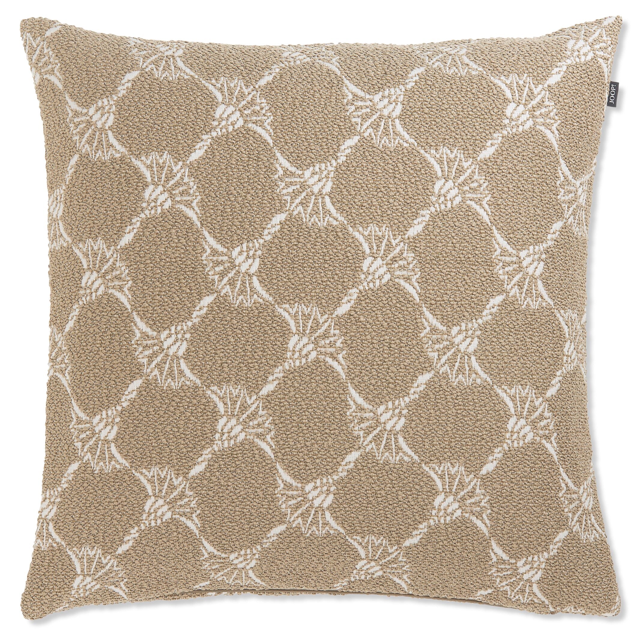 JOOP! FABRICS OUTDOOR CORNFLOWER Polsterkissen mit Vließfüllung 50x50 cm, Sand