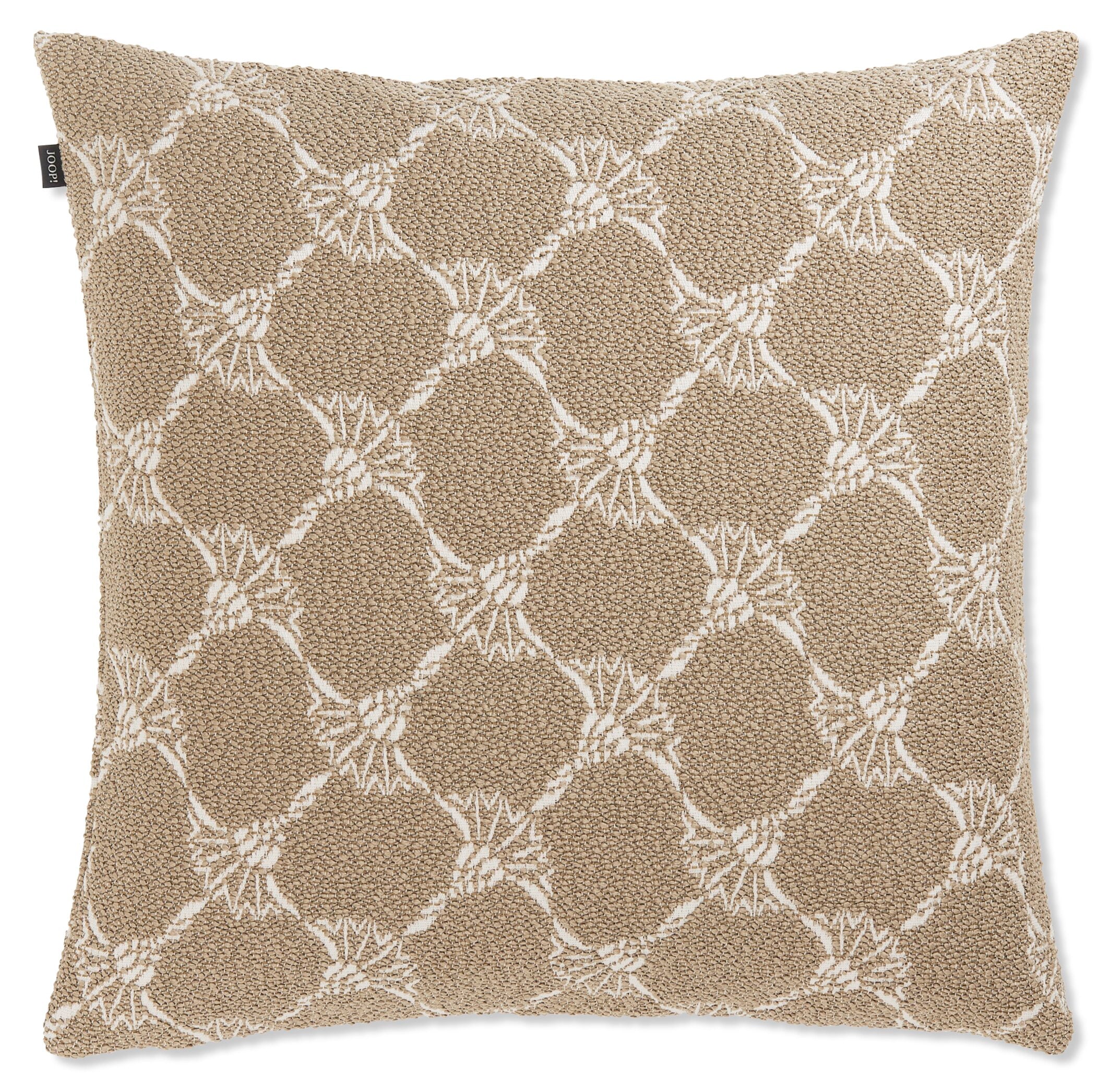 JOOP! FABRICS OUTDOOR CORNFLOWER Polsterkissen mit Vließfüllung 50x50 cm, Sand