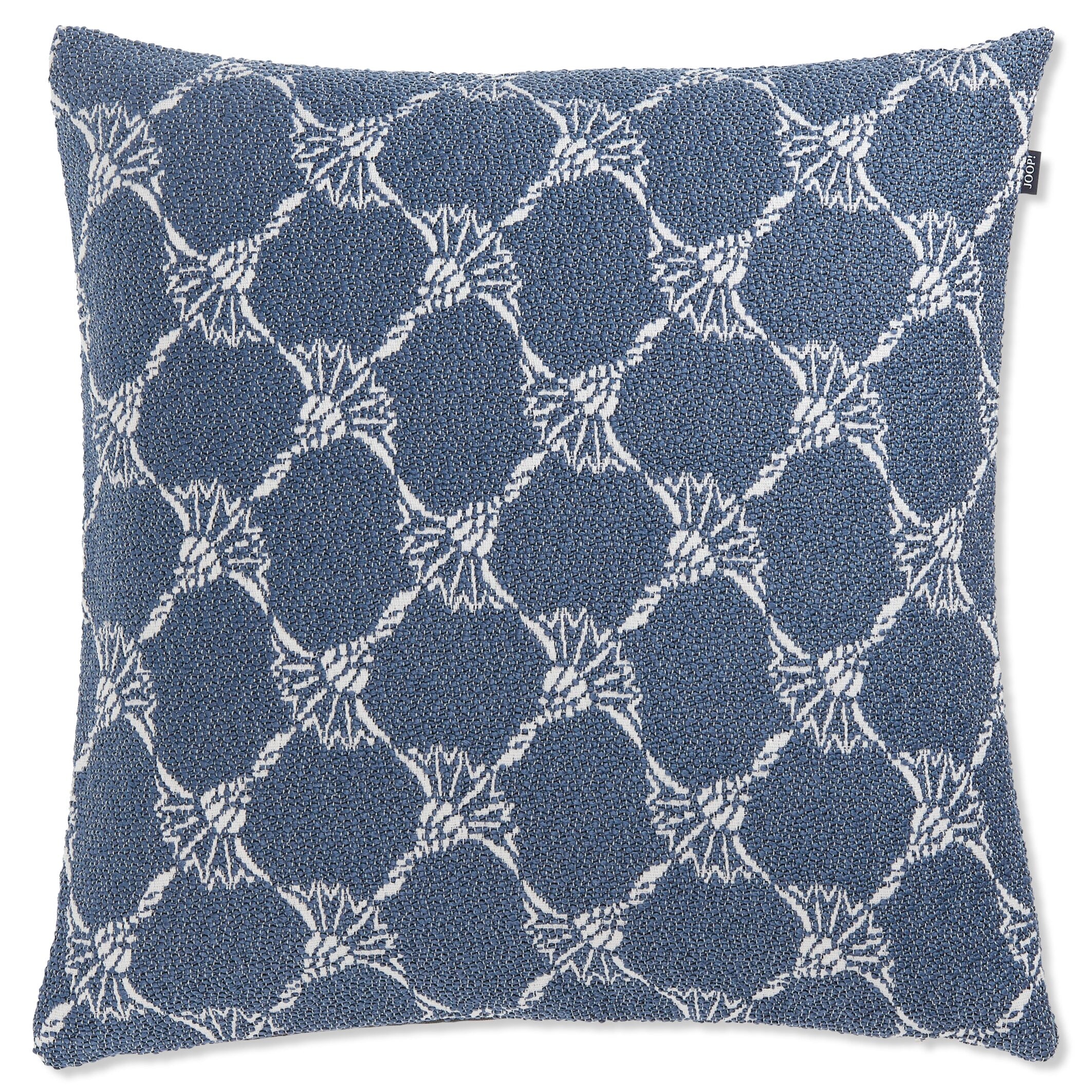 JOOP! FABRICS OUTDOOR CORNFLOWER Polsterkissen mit Vließfüllung 50x50 cm, Navy