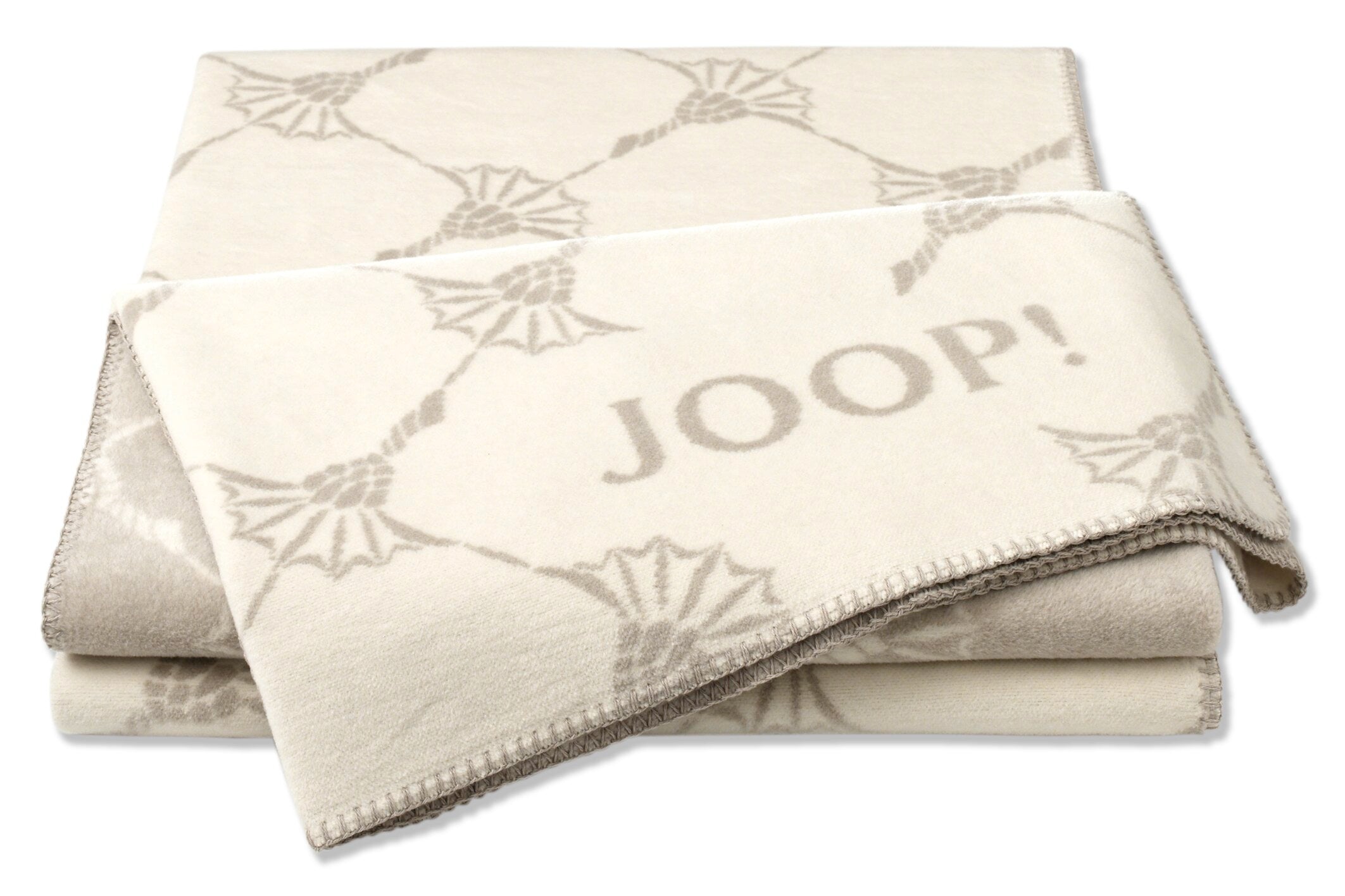 JOOP! FABRICS COLLECTION Wohndecke CORNFLOWER, 150x200 cm, Ecru-Feder
