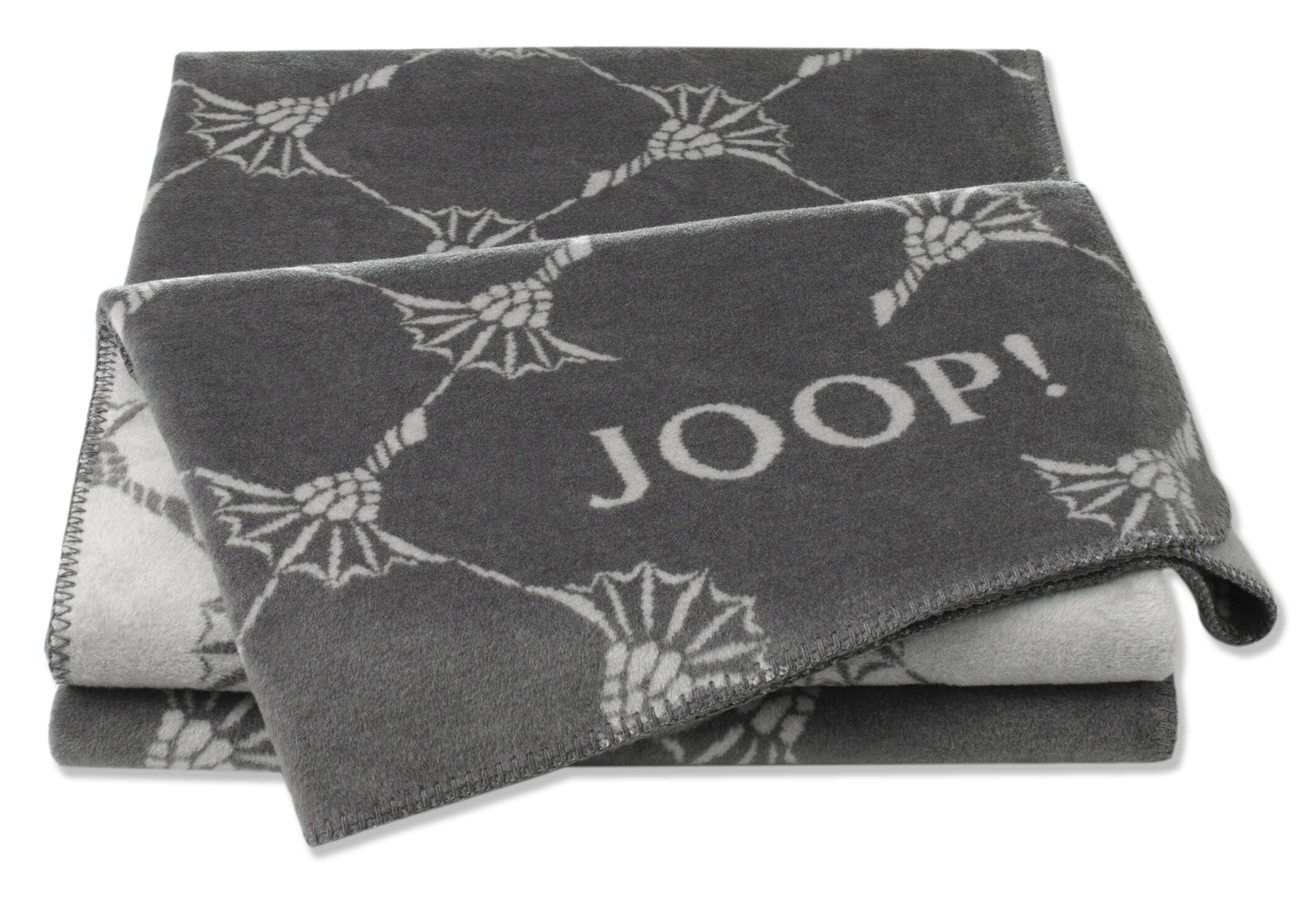 JOOP! FABRICS COLLECTION Wohndecke CORNFLOWER, 150x200 cm, Schiefer-Ash
