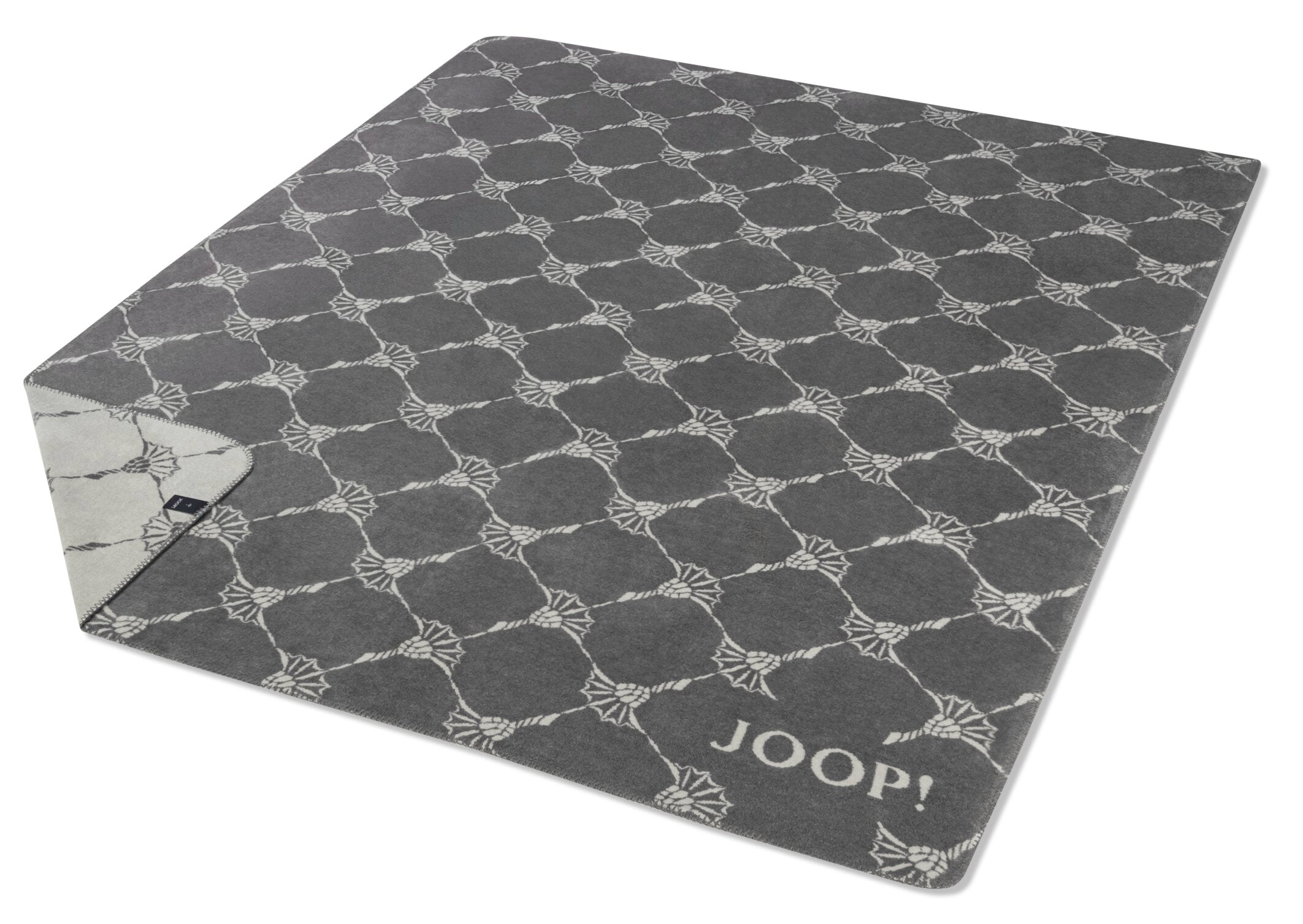 JOOP! FABRICS COLLECTION Wohndecke CORNFLOWER, 150x200 cm, Schiefer-Ash
