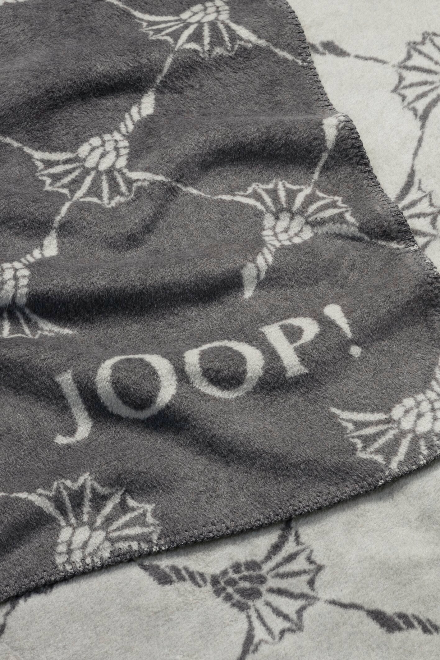 JOOP! FABRICS COLLECTION Wohndecke CORNFLOWER, 150x200 cm, Schiefer-Ash