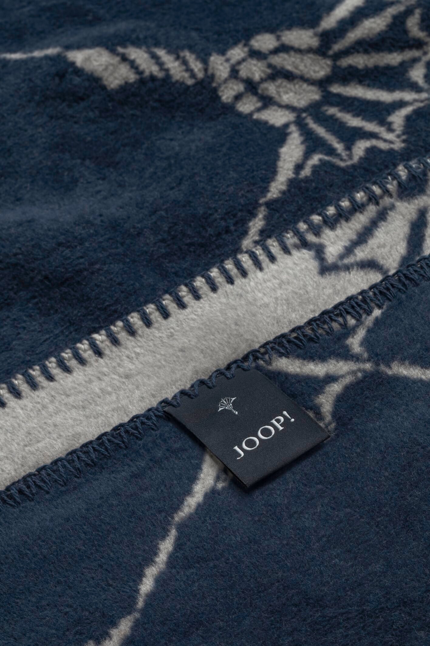 JOOP! FABRICS COLLECTION Wohndecke CORNFLOWER, 150x200 cm, Graphit-Marine