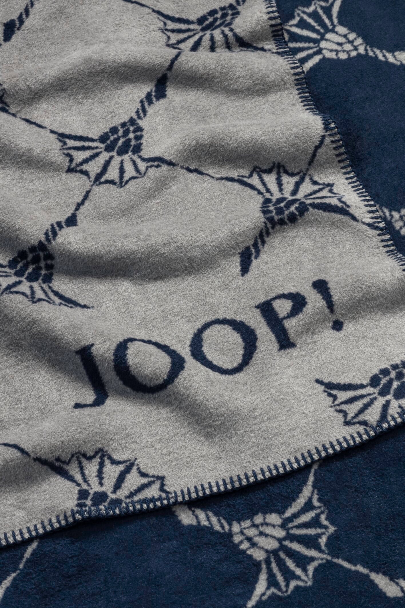 JOOP! FABRICS COLLECTION Wohndecke CORNFLOWER, 150x200 cm, Graphit-Marine