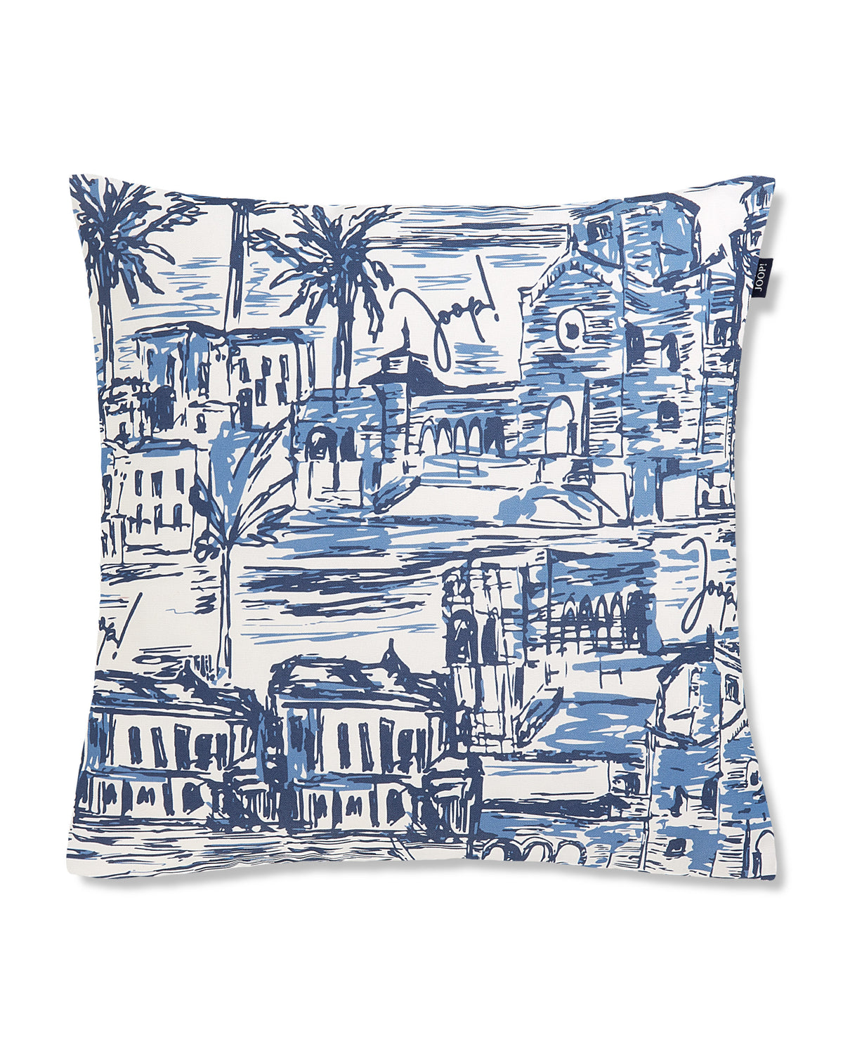 JOOP! FABRICS OUTDOOR DESTINATION Polsterkissen mit Vliesfüllung 40x40 cm, Navy
