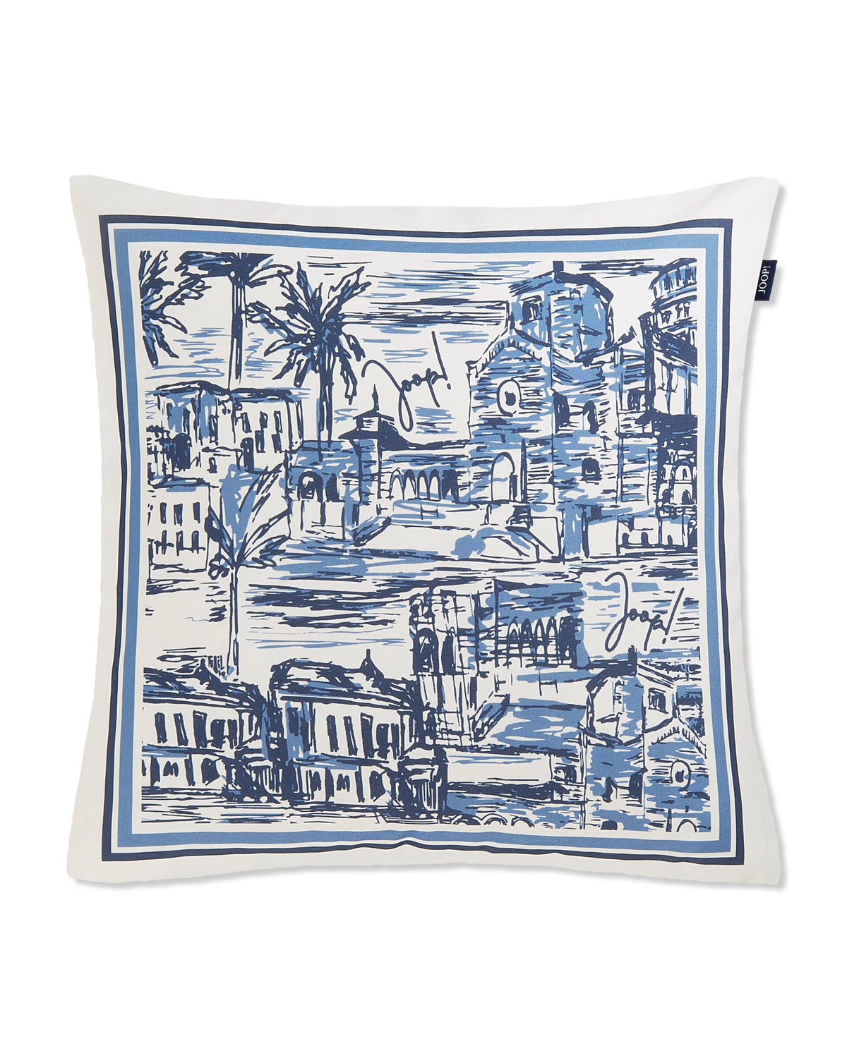 JOOP! FABRICS OUTDOOR DESTINATION Polsterkissen mit Vliesfüllung 50x50 cm, Navy