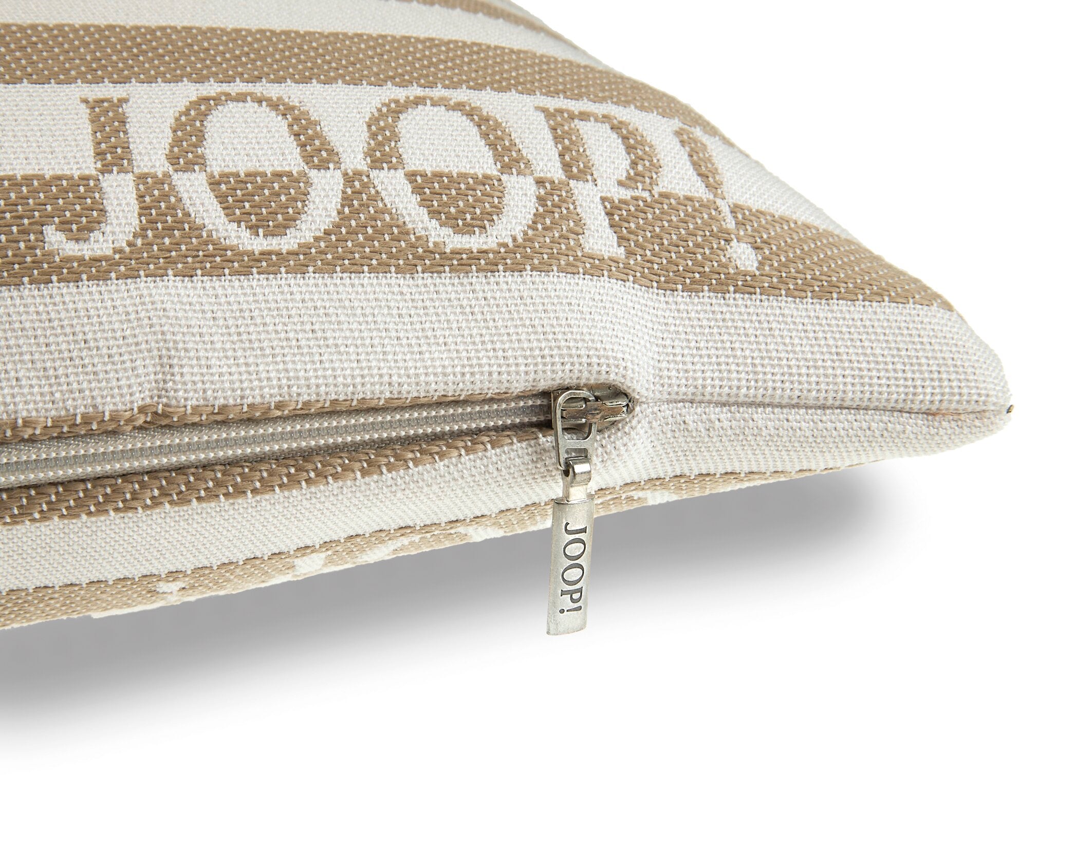 JOOP! FABRICS OUTDOOR ESSENCE Polsterkissen mit Vließfüllung 30x50 cm, Sand