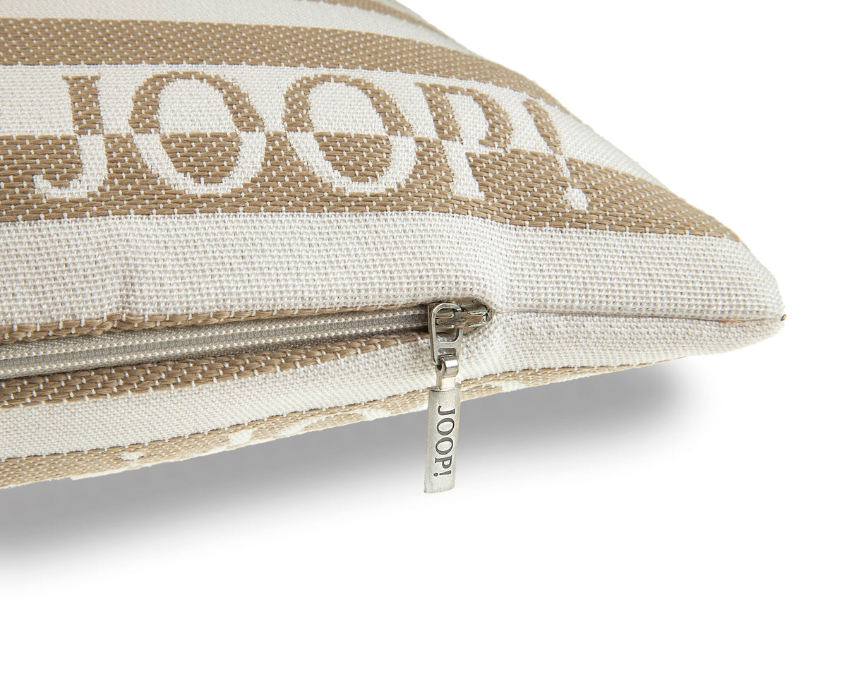 JOOP! FABRICS OUTDOOR ESSENCE Polsterkissen mit Vliesfüllung 30x50 cm, Sand