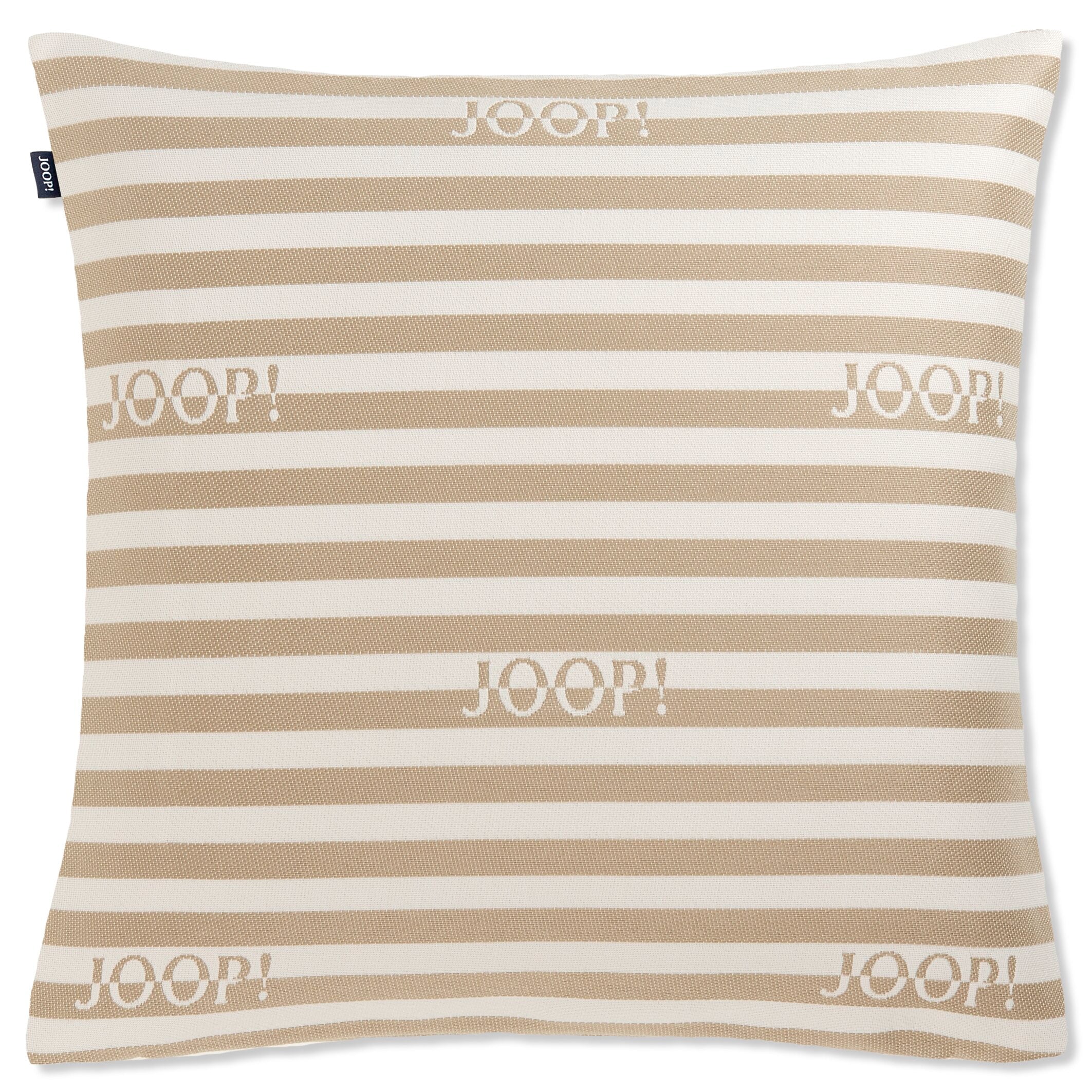 JOOP! FABRICS OUTDOOR ESSENCE Polsterkissen mit Vließfüllung 50x50 cm, Sand