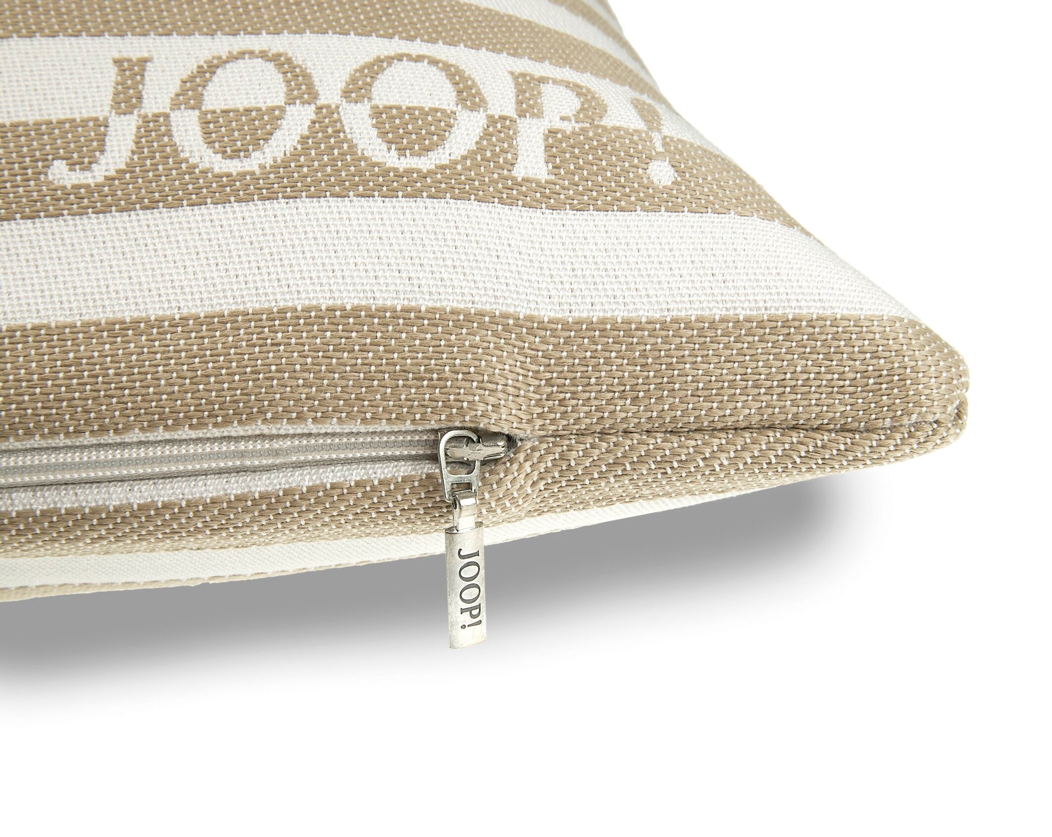 JOOP! FABRICS OUTDOOR ESSENCE Polsterkissen mit Vließfüllung 50x50 cm, Sand