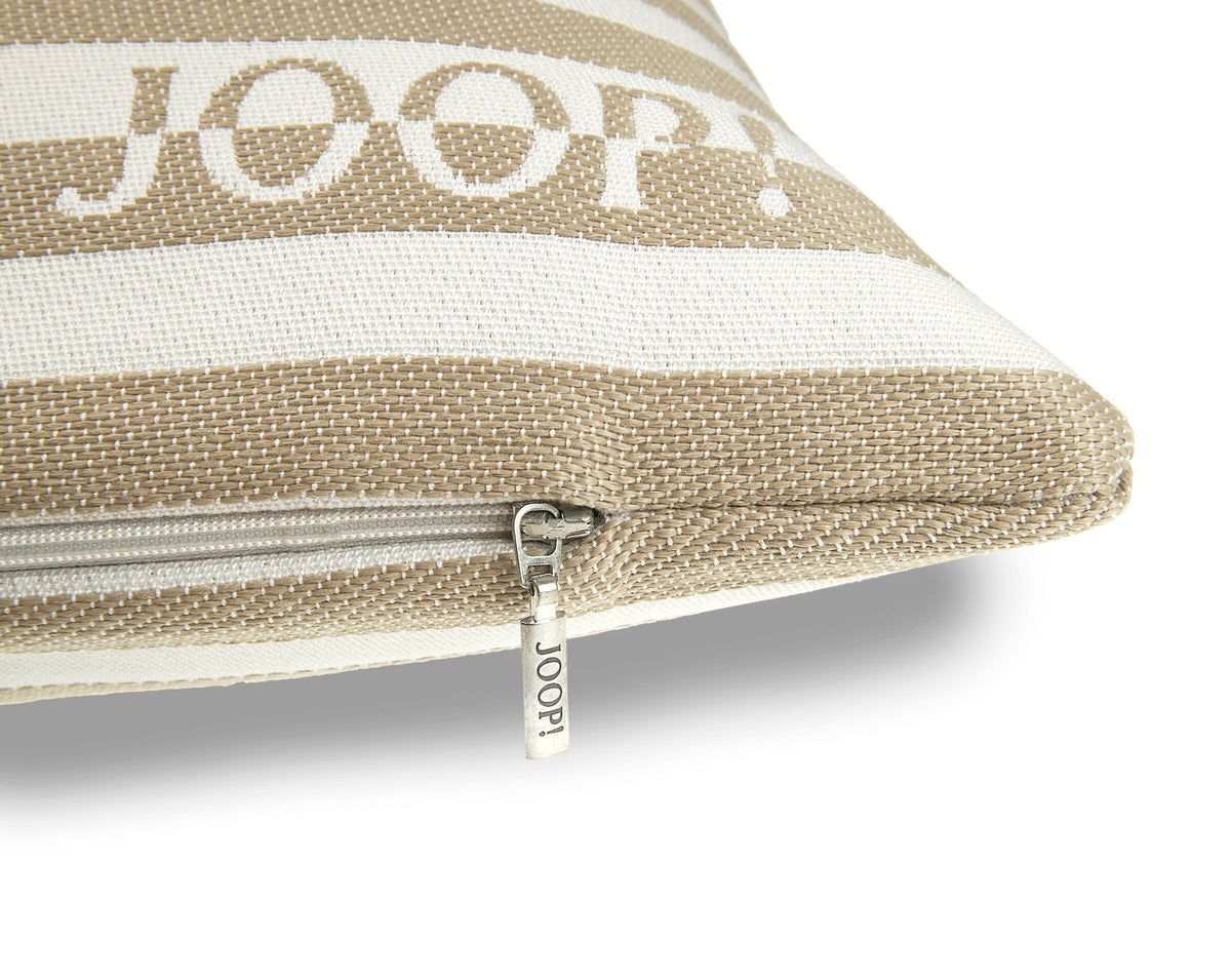 JOOP! FABRICS OUTDOOR ESSENCE Polsterkissen mit Vliesfüllung 50x50 cm, Sand