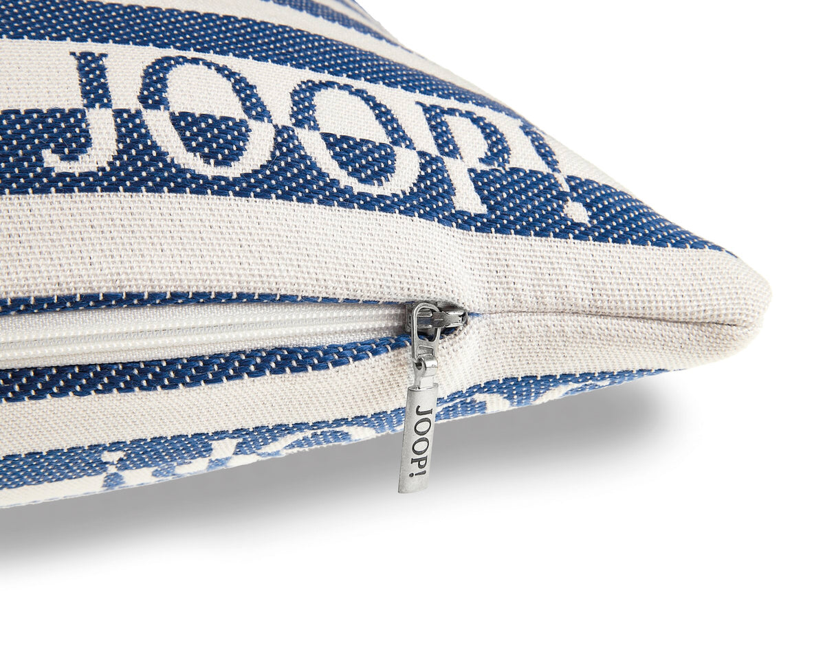 JOOP! FABRICS OUTDOOR ESSENCE Polsterkissen mit Vliesfüllung 30x50 cm, Navy