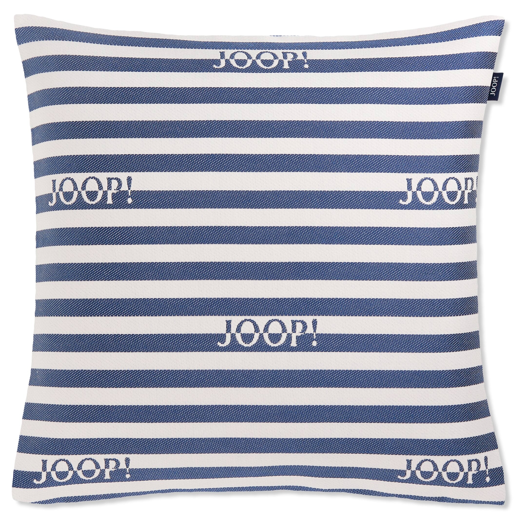 JOOP! FABRICS OUTDOOR ESSENCE Polsterkissen mit Vließfüllung 50x50 cm, Navy