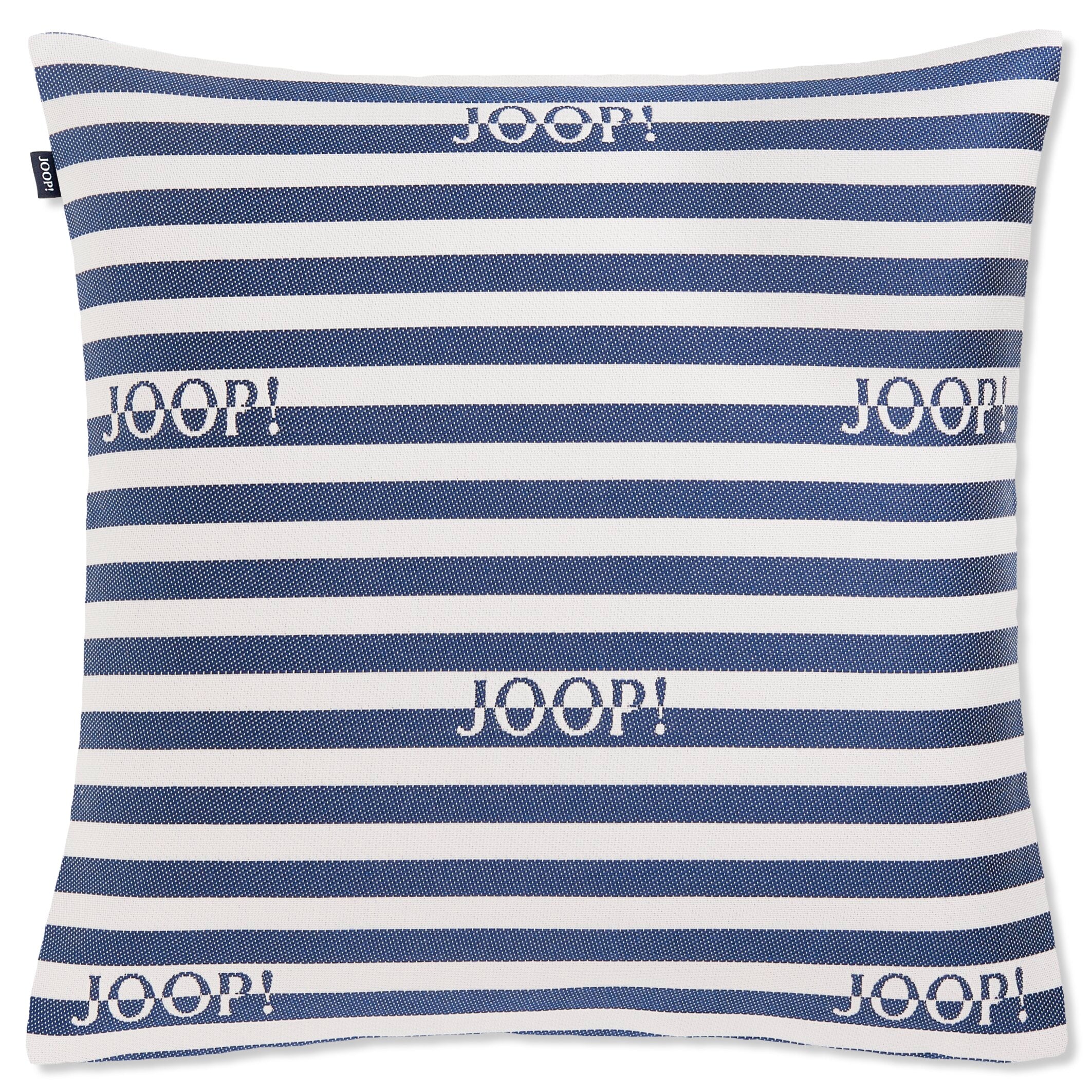 JOOP! FABRICS OUTDOOR ESSENCE Polsterkissen mit Vließfüllung 50x50 cm, Navy