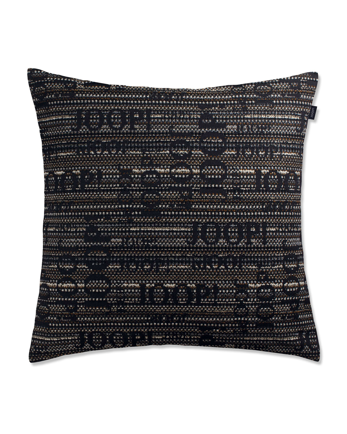 JOOP! FABRICS COLLECTION LOGO STATEMENT Polsterkissen mit Vliesfüllung 50x50 cm, Kiesel