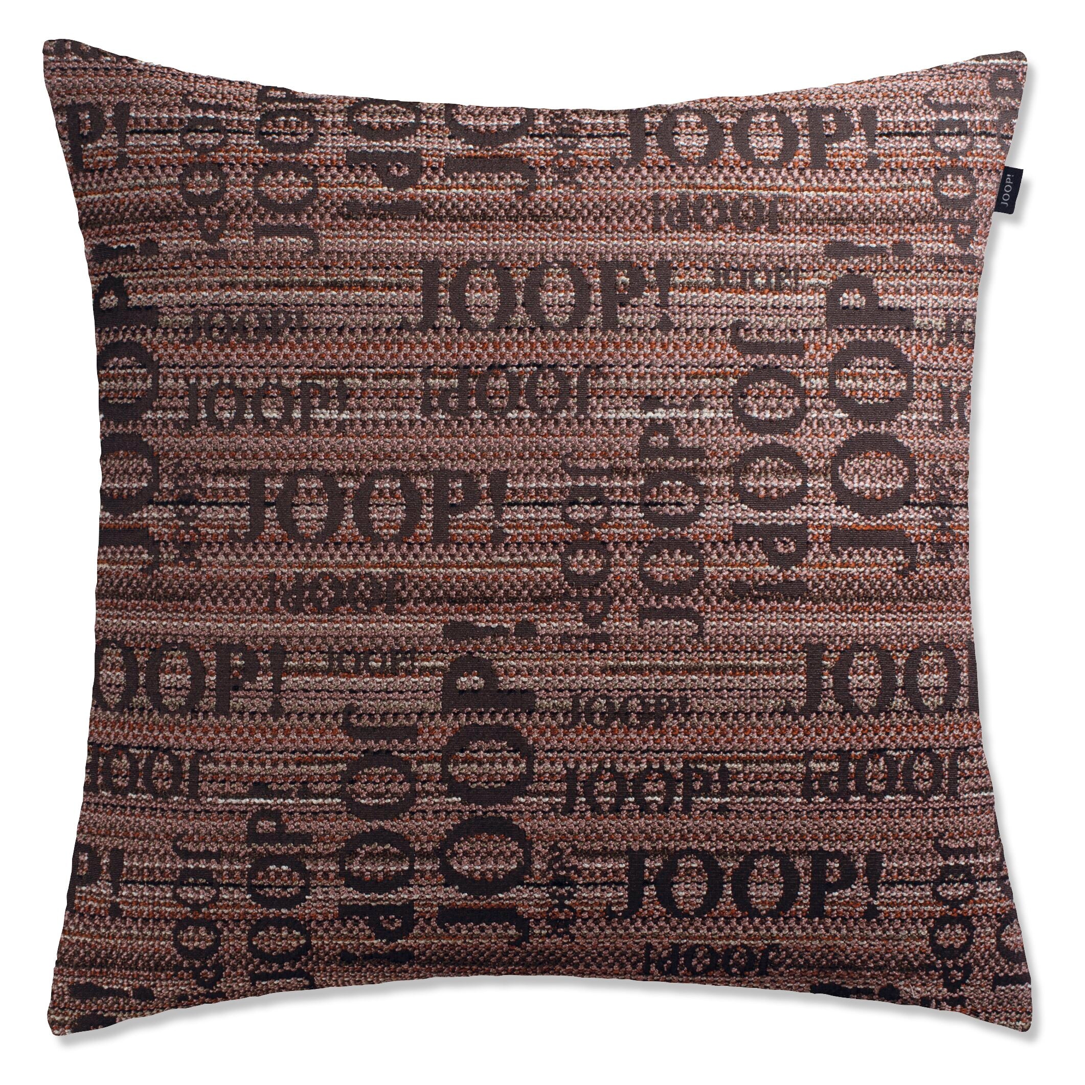 JOOP! FABRICS COLLECTION LOGO STATEMENT Polsterkissen mit Vließfüllung 50x50 cm, Rose