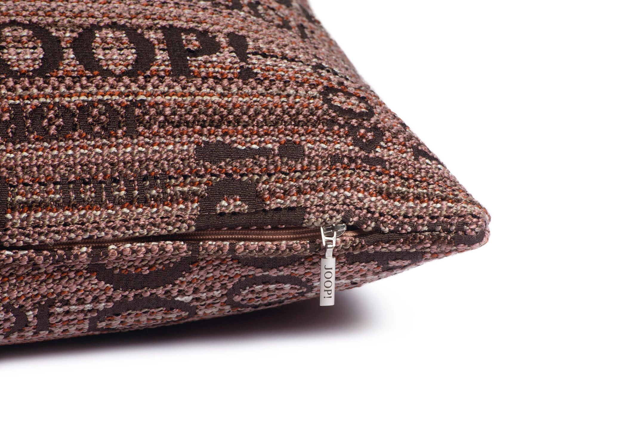 JOOP! FABRICS COLLECTION LOGO STATEMENT Polsterkissen mit Vließfüllung 50x50 cm, Rose