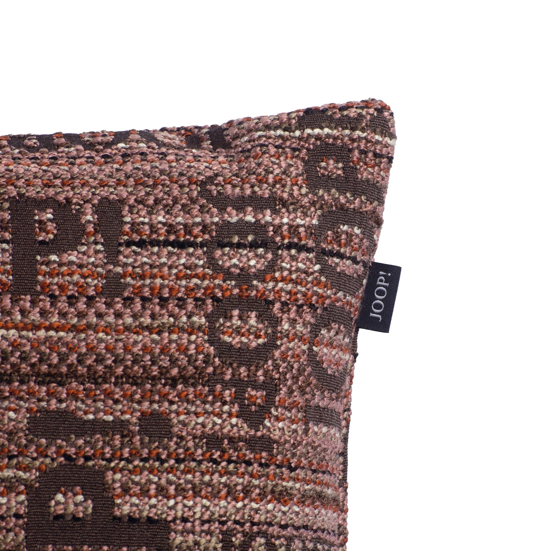 JOOP! FABRICS COLLECTION LOGO STATEMENT Polsterkissen mit Vließfüllung 50x50 cm, Rose