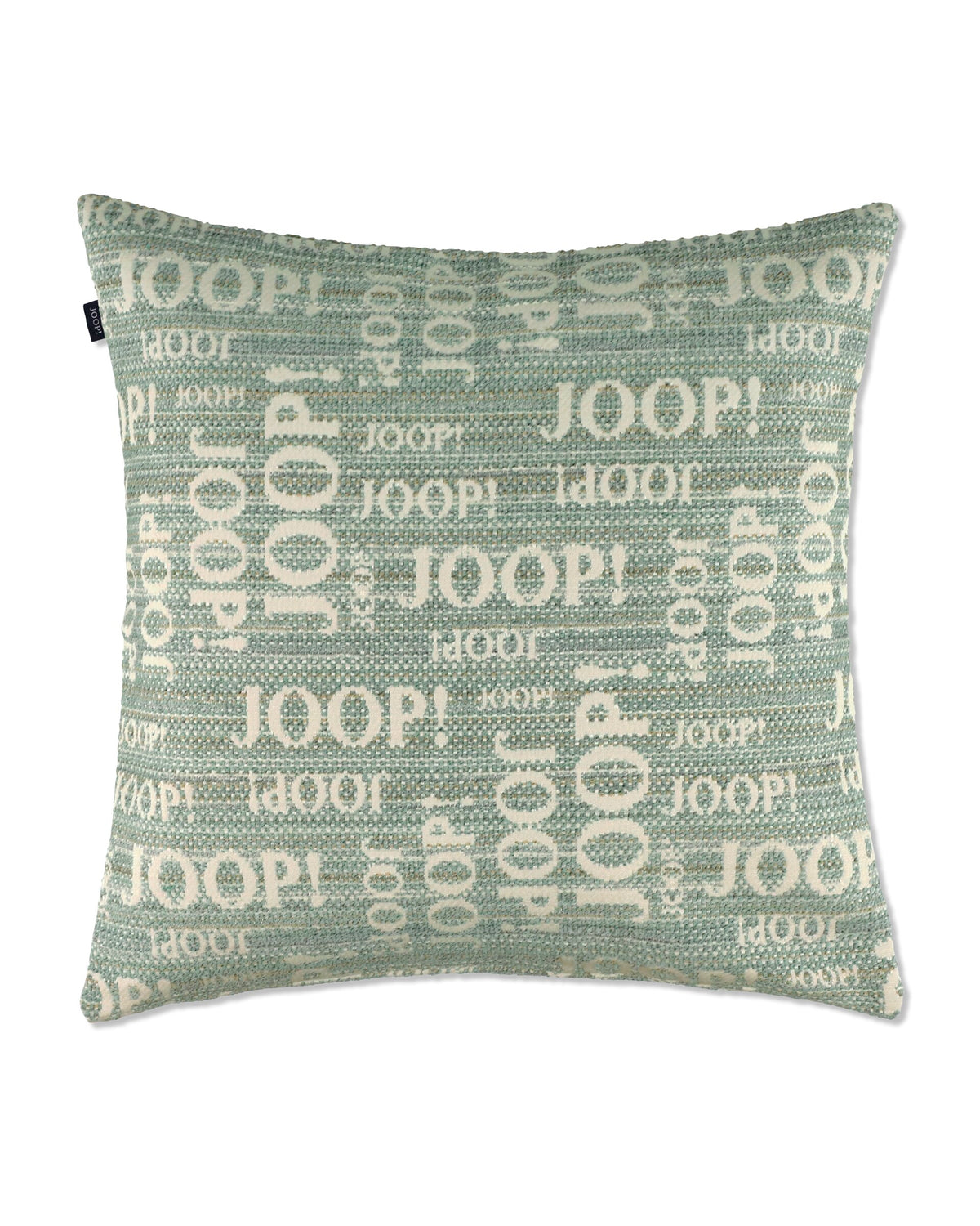 JOOP! FABRICS COLLECTION LOGO STATEMENT Polsterkissen mit Vliesfüllung 50x50 cm, Ocean