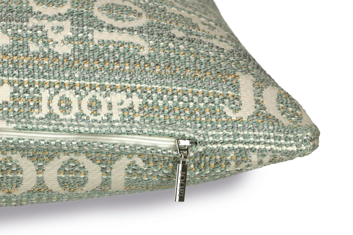 JOOP! FABRICS COLLECTION LOGO STATEMENT Polsterkissen mit Vliesfüllung 50x50 cm, Ocean