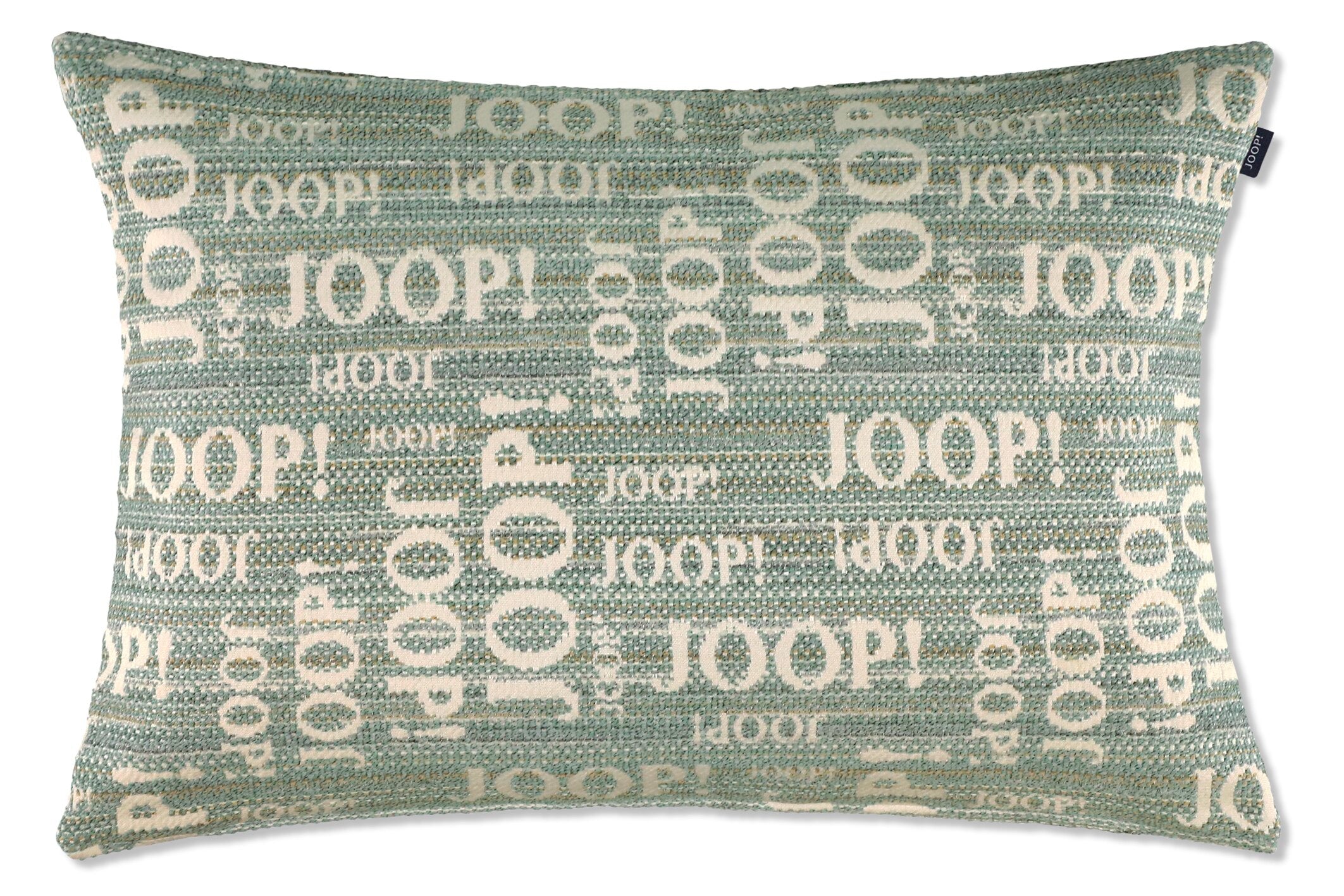 JOOP! FABRICS COLLECTION LOGO STATEMENT Polsterkissen mit Vließfüllung 40x60 cm, Ocean