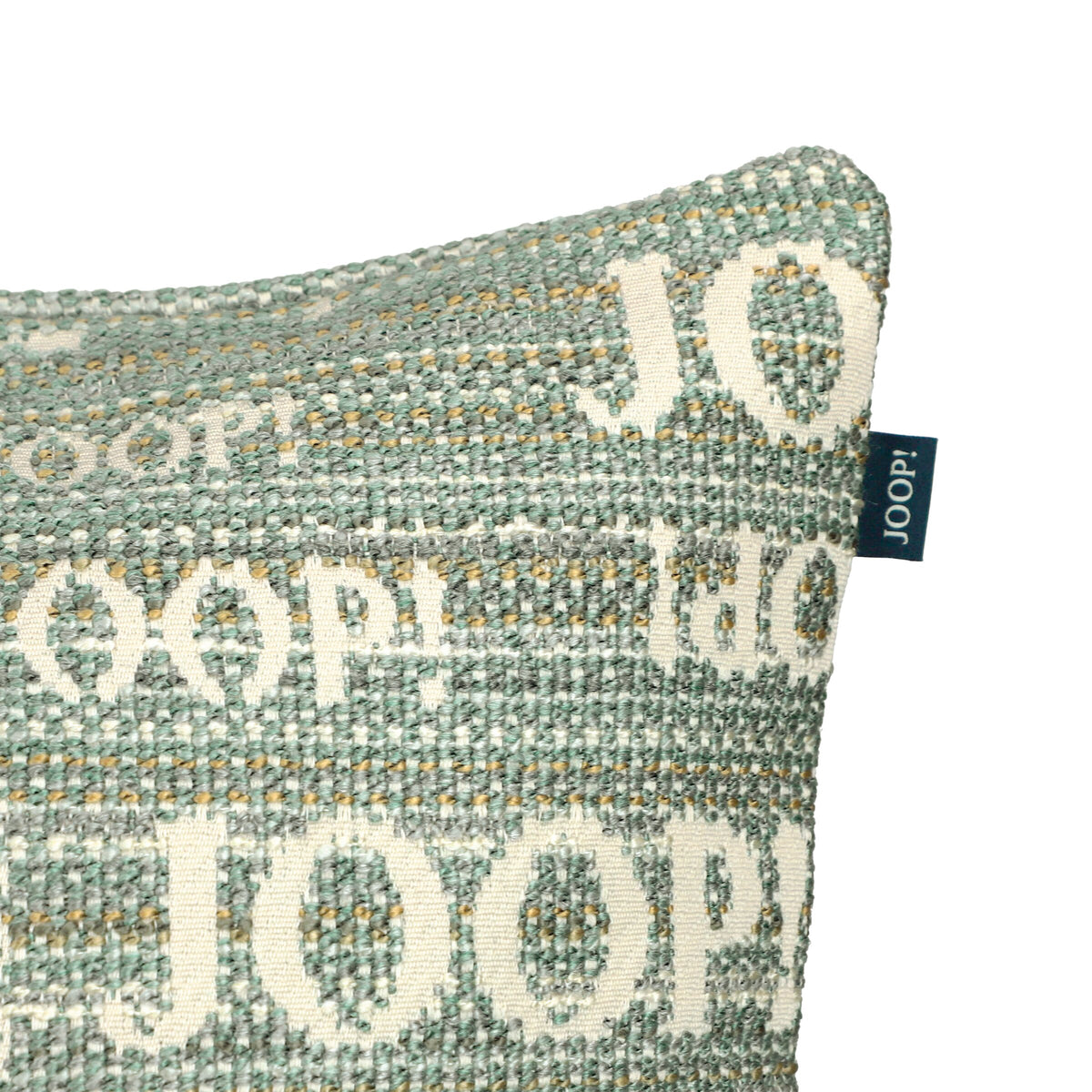 JOOP! FABRICS COLLECTION LOGO STATEMENT Polsterkissen mit Vliesfüllung 40x60 cm, Ocean