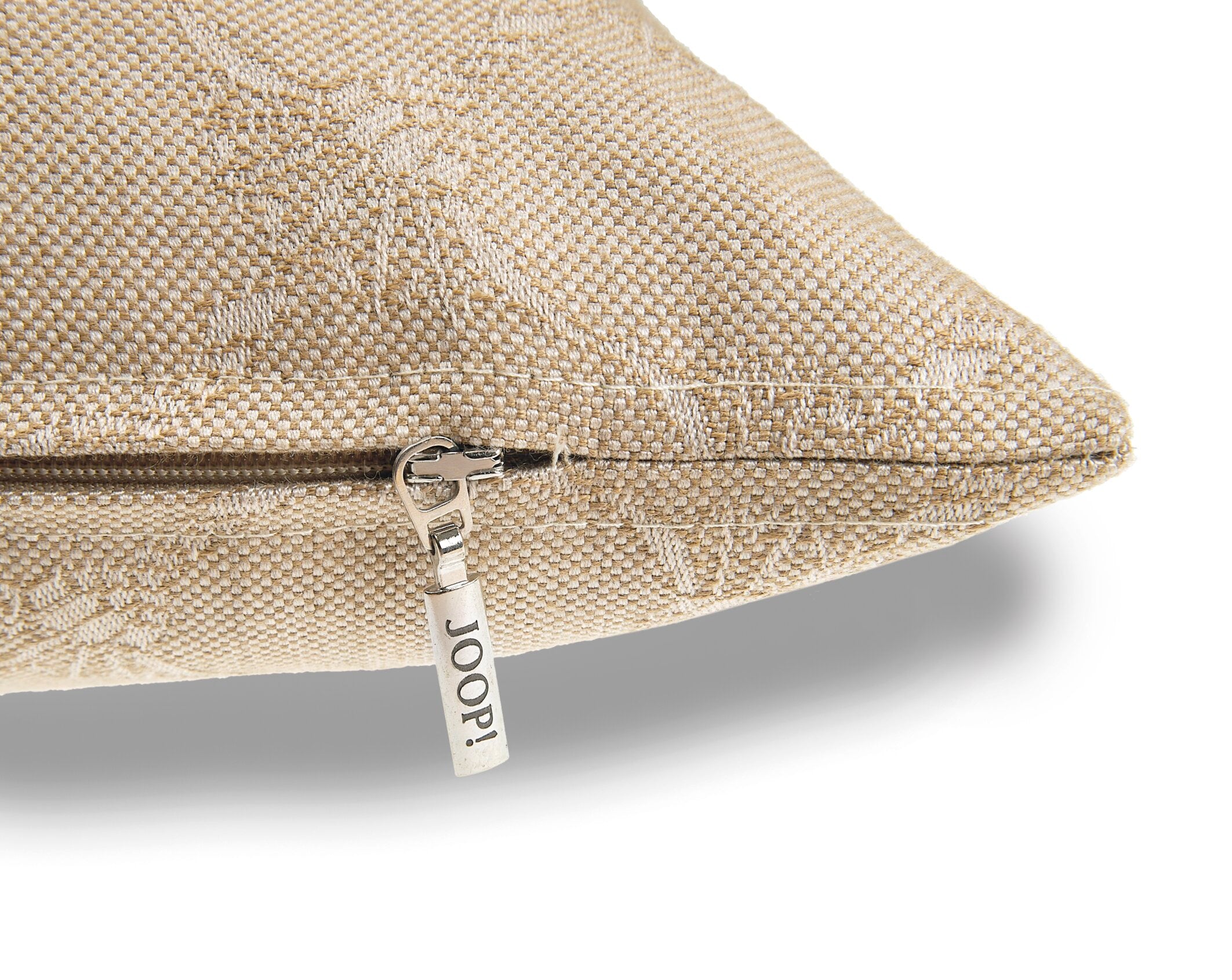 JOOP! FABRICS OUTDOOR MODEST CORNFLOWER Polsterkissen mit Vließfüllung 50x50 cm, Sand