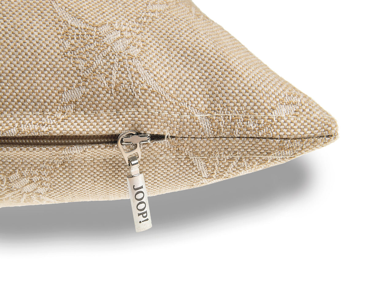 JOOP! FABRICS OUTDOOR MODEST CORNFLOWER Polsterkissen mit Vliesfüllung 50x50 cm, Sand