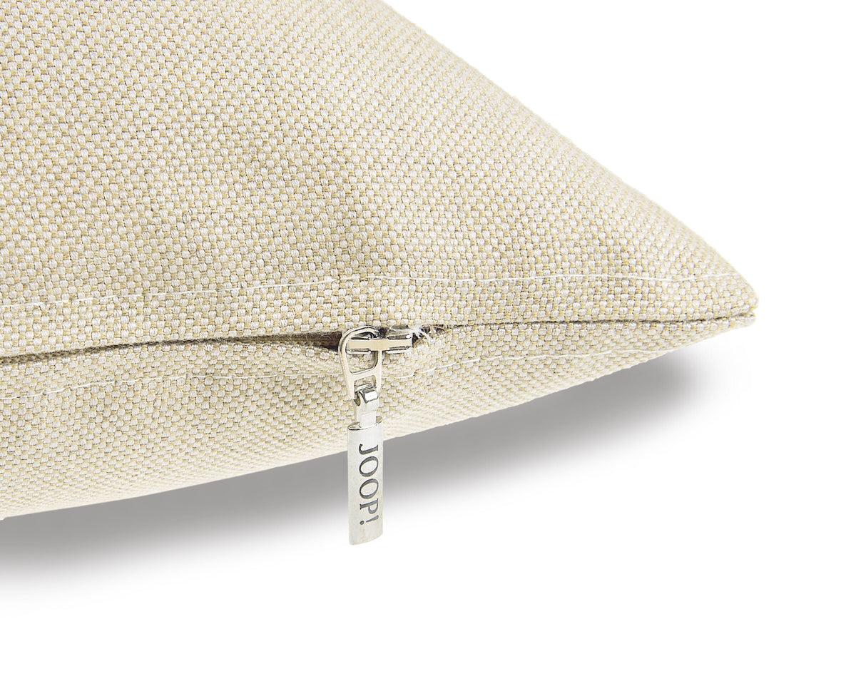 JOOP! FABRICS OUTDOOR MODEST Polsterkissen mit Vliesfüllung 60x60 cm, Natur