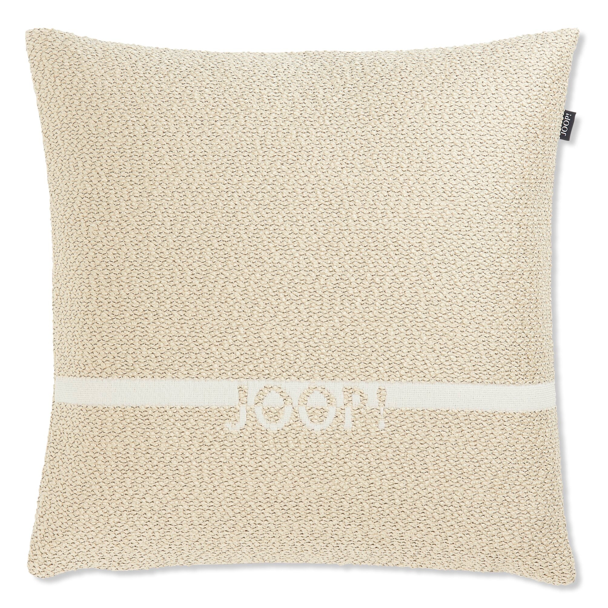 JOOP! FABRICS OUTDOOR NATURAL Polsterkissen mit Vließfüllung 40x40 cm, Natur