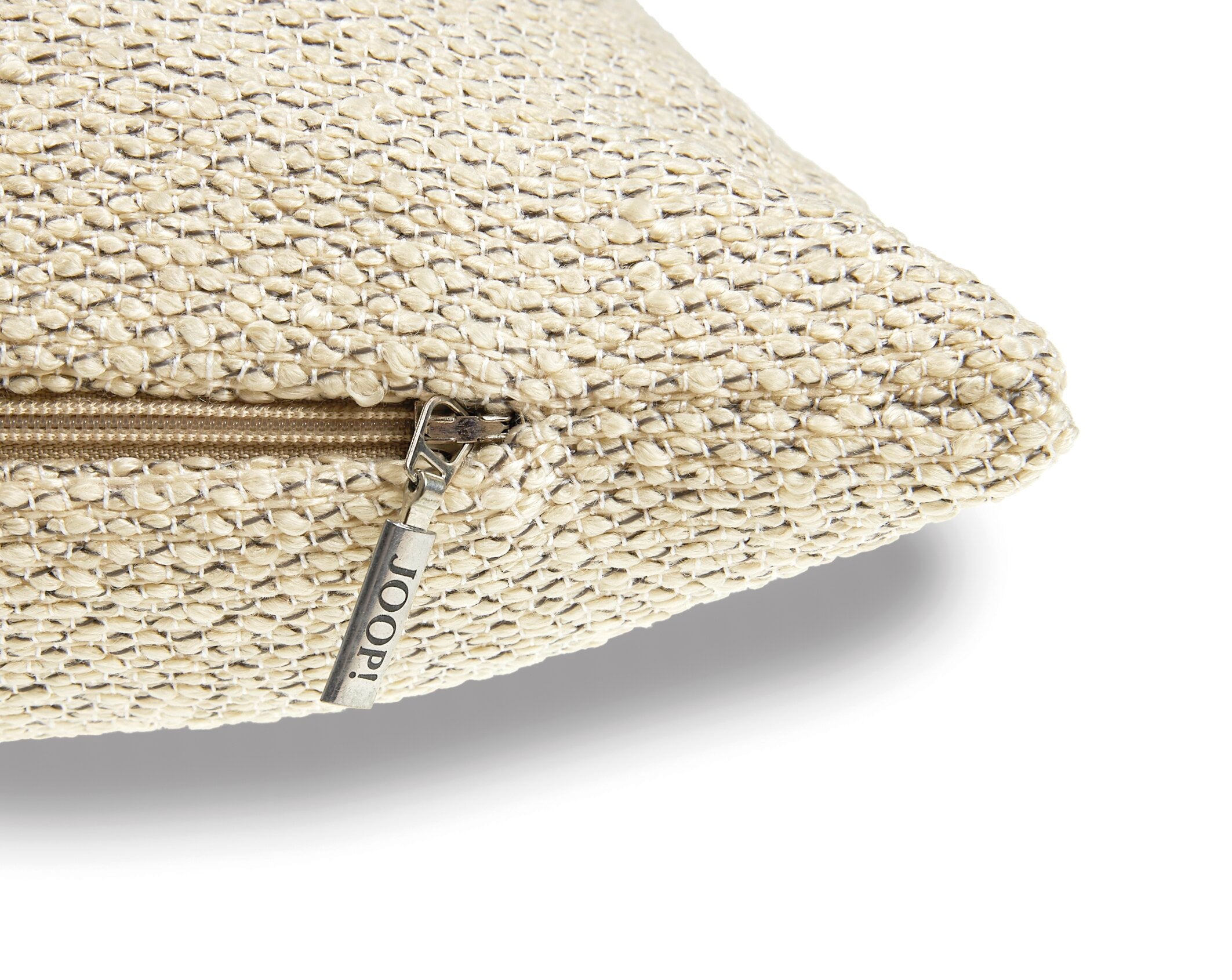 JOOP! FABRICS OUTDOOR NATURAL Polsterkissen mit Vließfüllung 40x40 cm, Natur