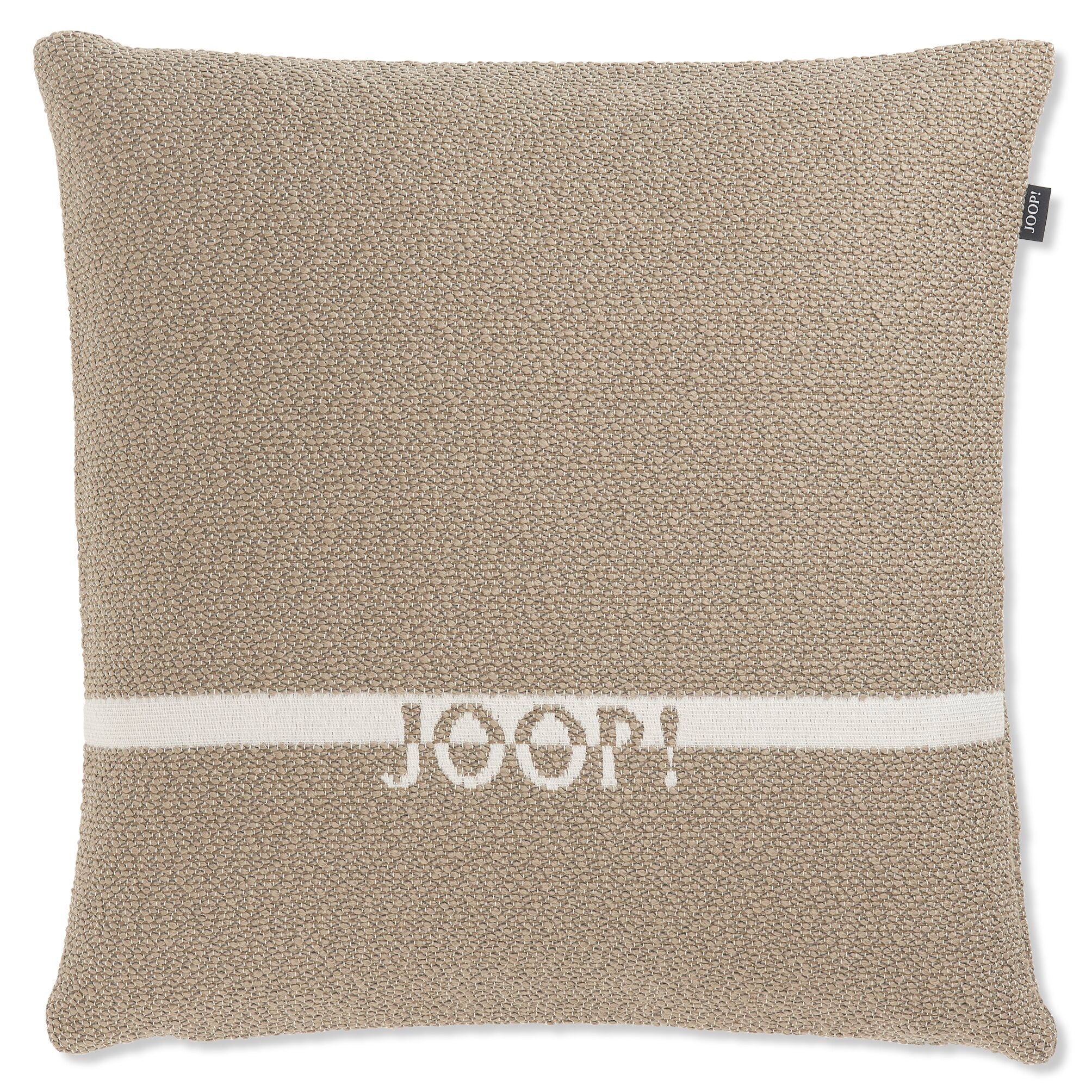 JOOP! FABRICS OUTDOOR NATURAL Polsterkissen mit Vließfüllung 40x40 cm, Sand