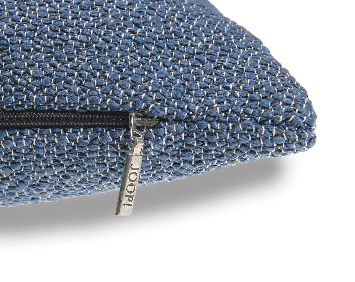 JOOP! FABRICS OUTDOOR NATURAL Polsterkissen mit Vliesfüllung 40x40 cm, Navy