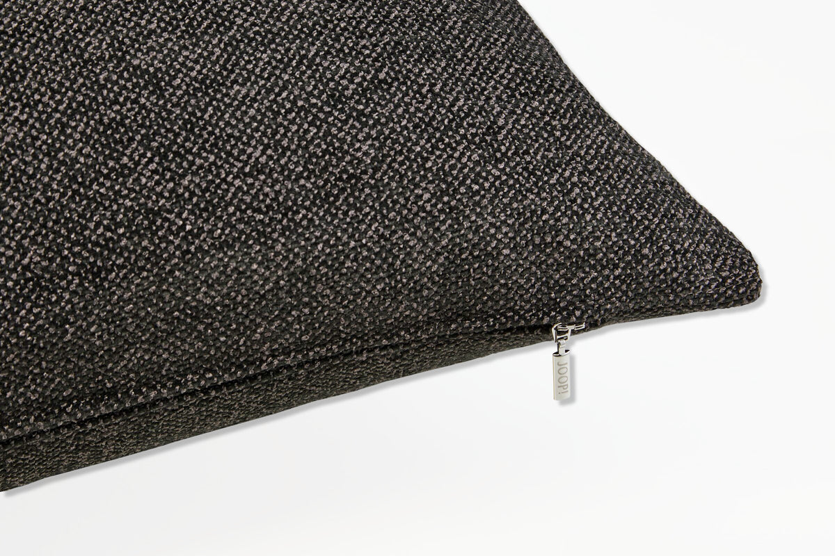 JOOP! FABRICS COLLECTION NOBEL Polsterkissen mit Vliesfüllung 60x60 cm, Ebony