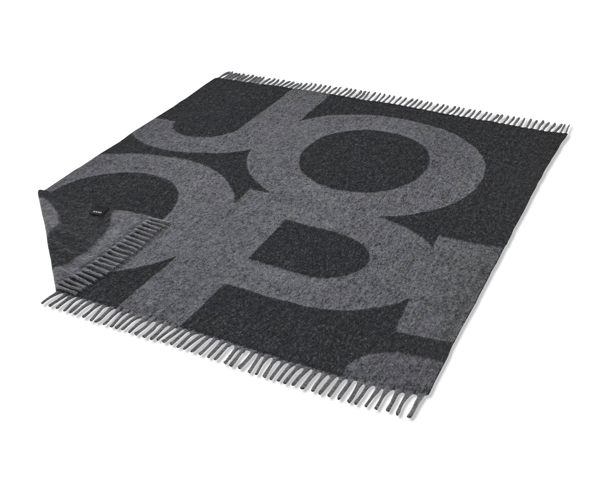 JOOP! FABRICS STUDIO 001 Plaid 140x180 cm, Anthrazit