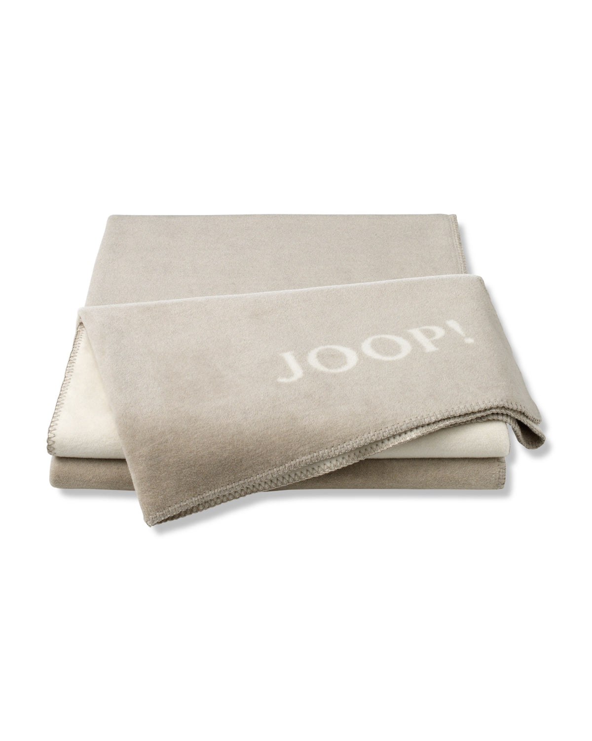 JOOP! FABRICS COLLECTION Wohndecke UNI-DOUBLEFACE, 150x200 cm, Feder-Ecru