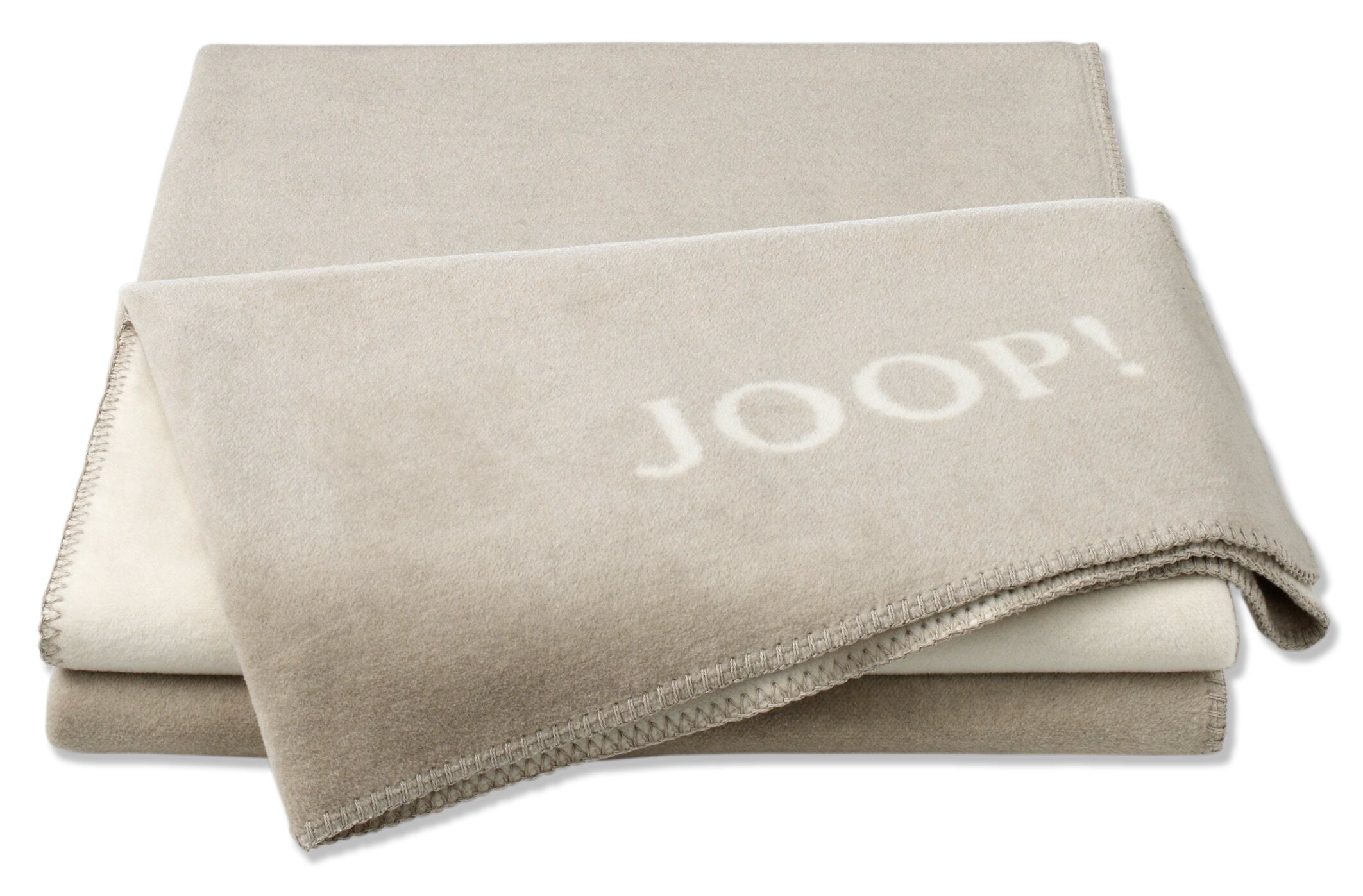 JOOP! FABRICS COLLECTION Wohndecke UNI-DOUBLEFACE, 150x200 cm, Feder-Ecru