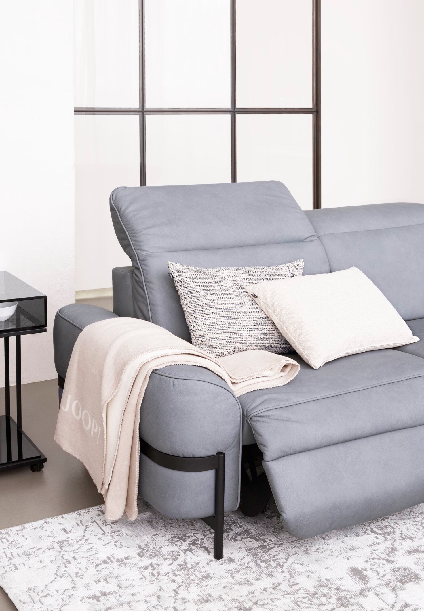 JOOP! FABRICS COLLECTION Wohndecke UNI-DOUBLEFACE, 150x200 cm, Feder-Ecru